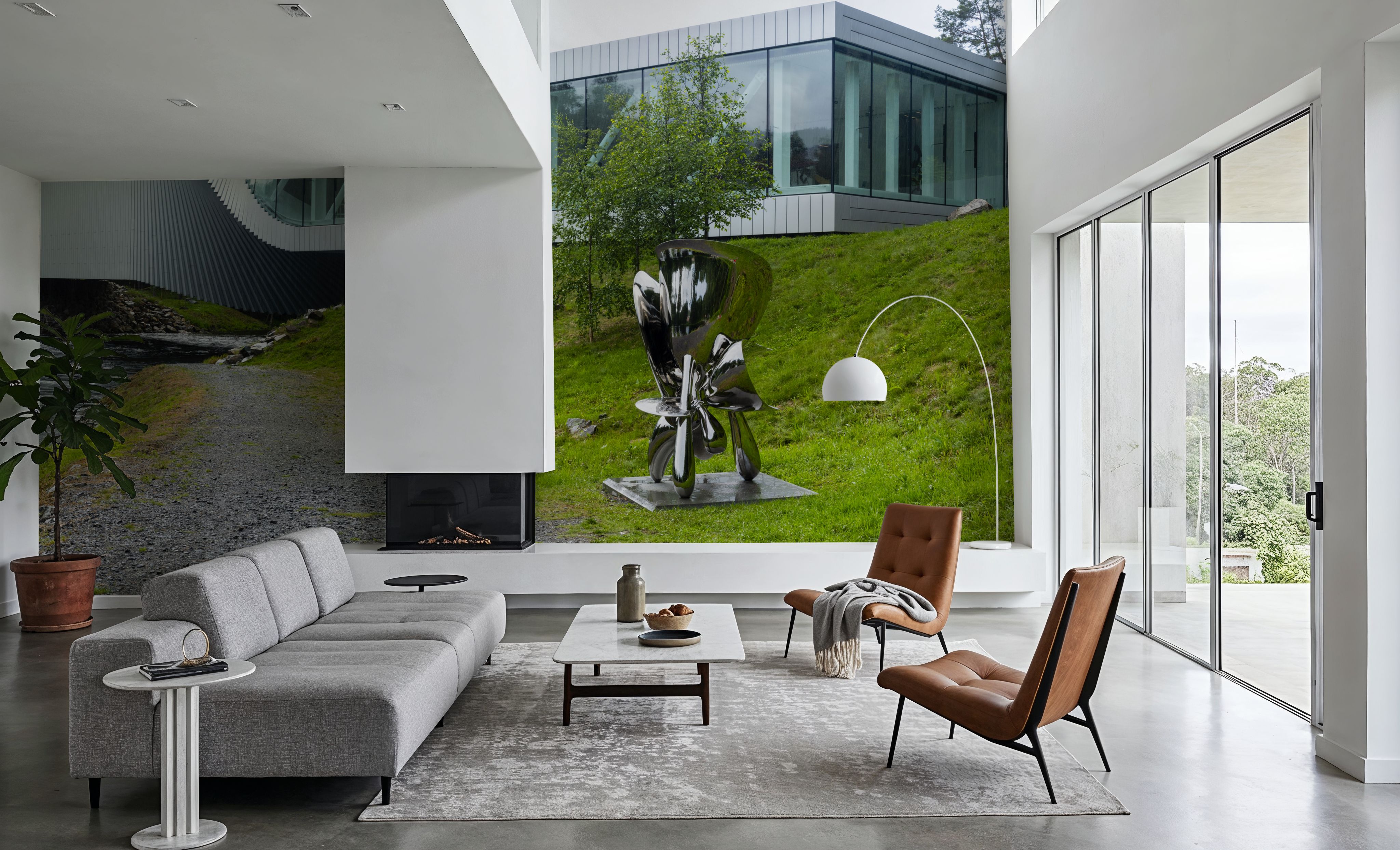 Riverside Pavilion, Wallpaper