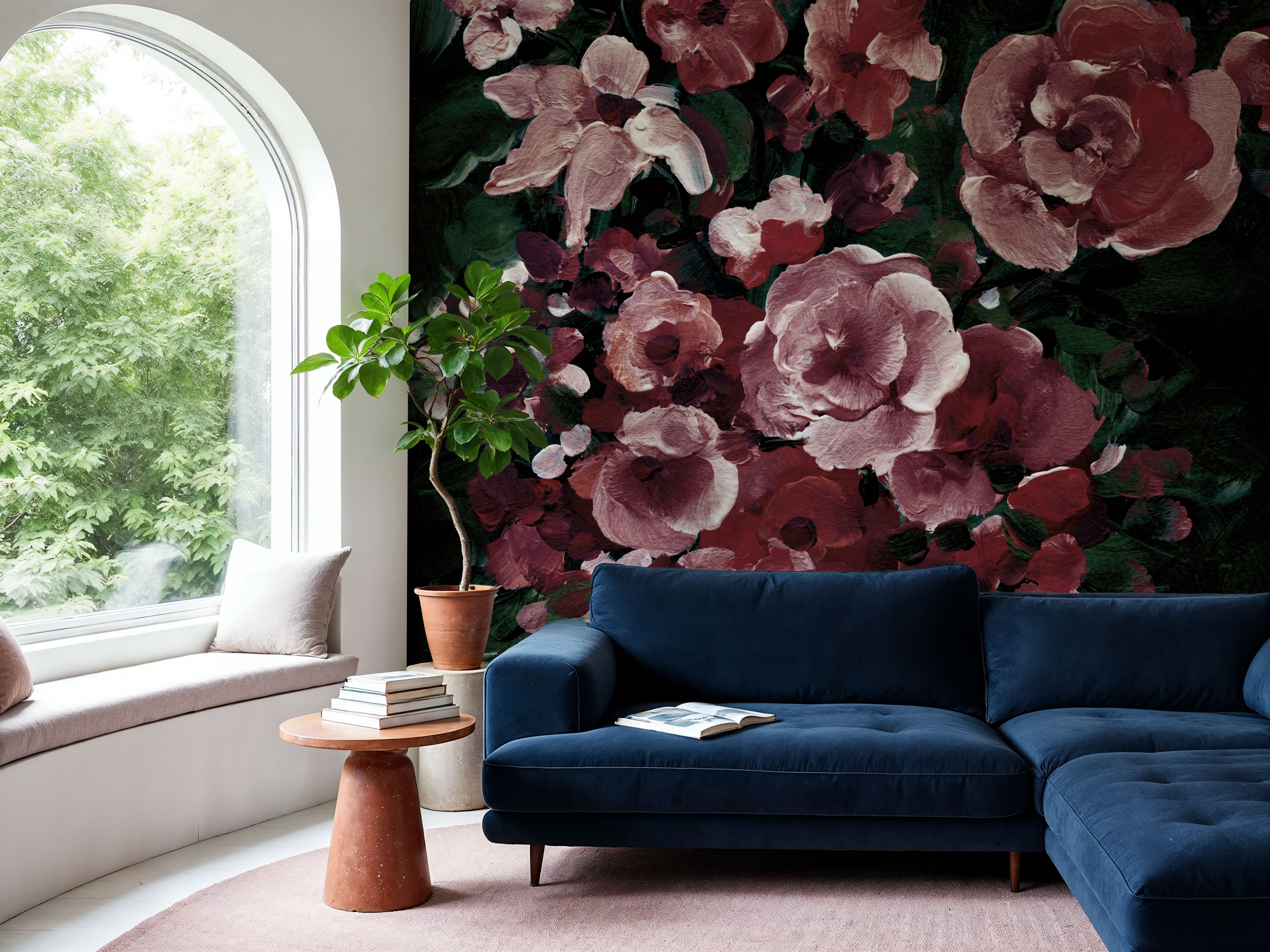 Botanical Elegance Burgundy I