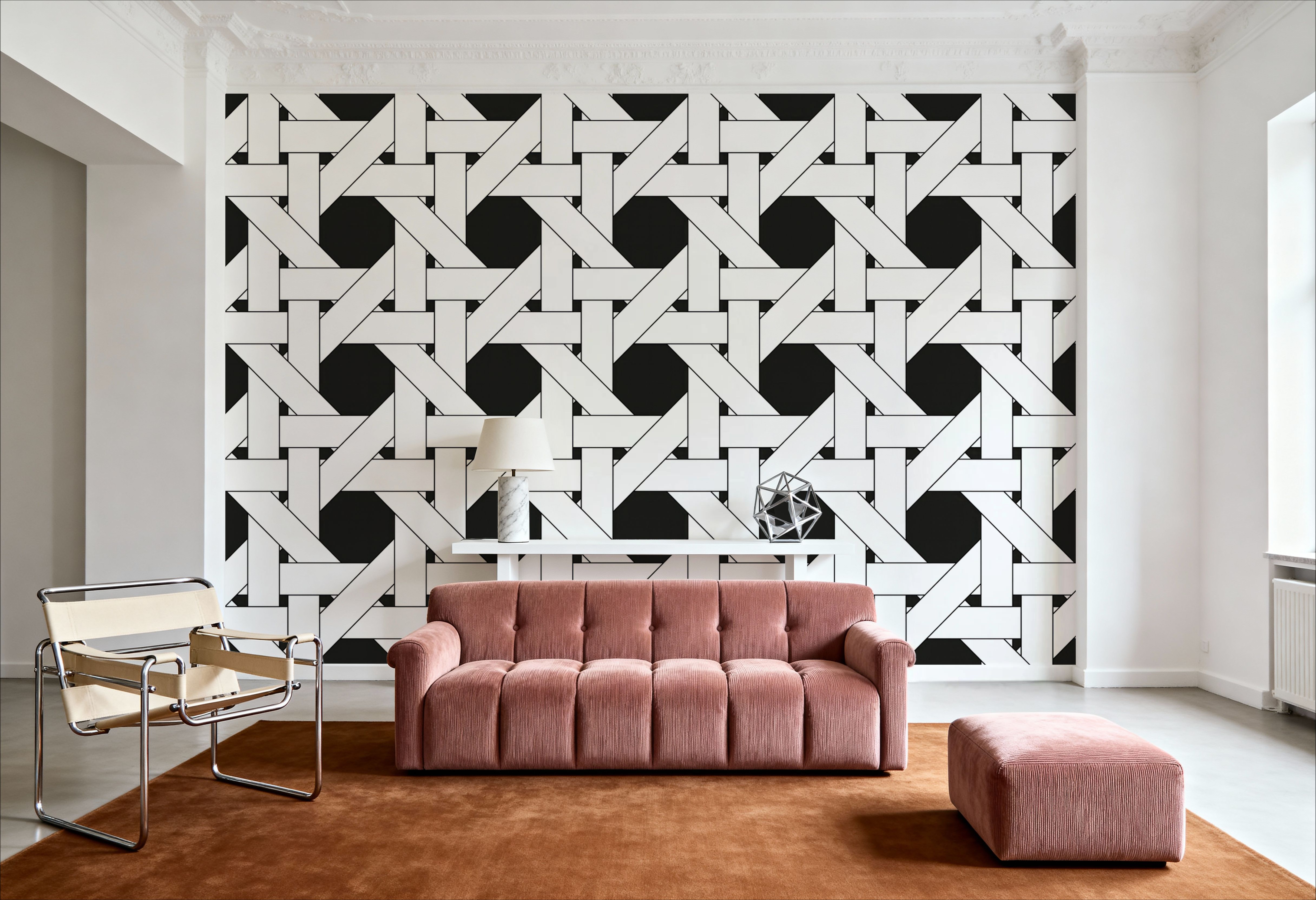 Woven Lattice, Carte da parati