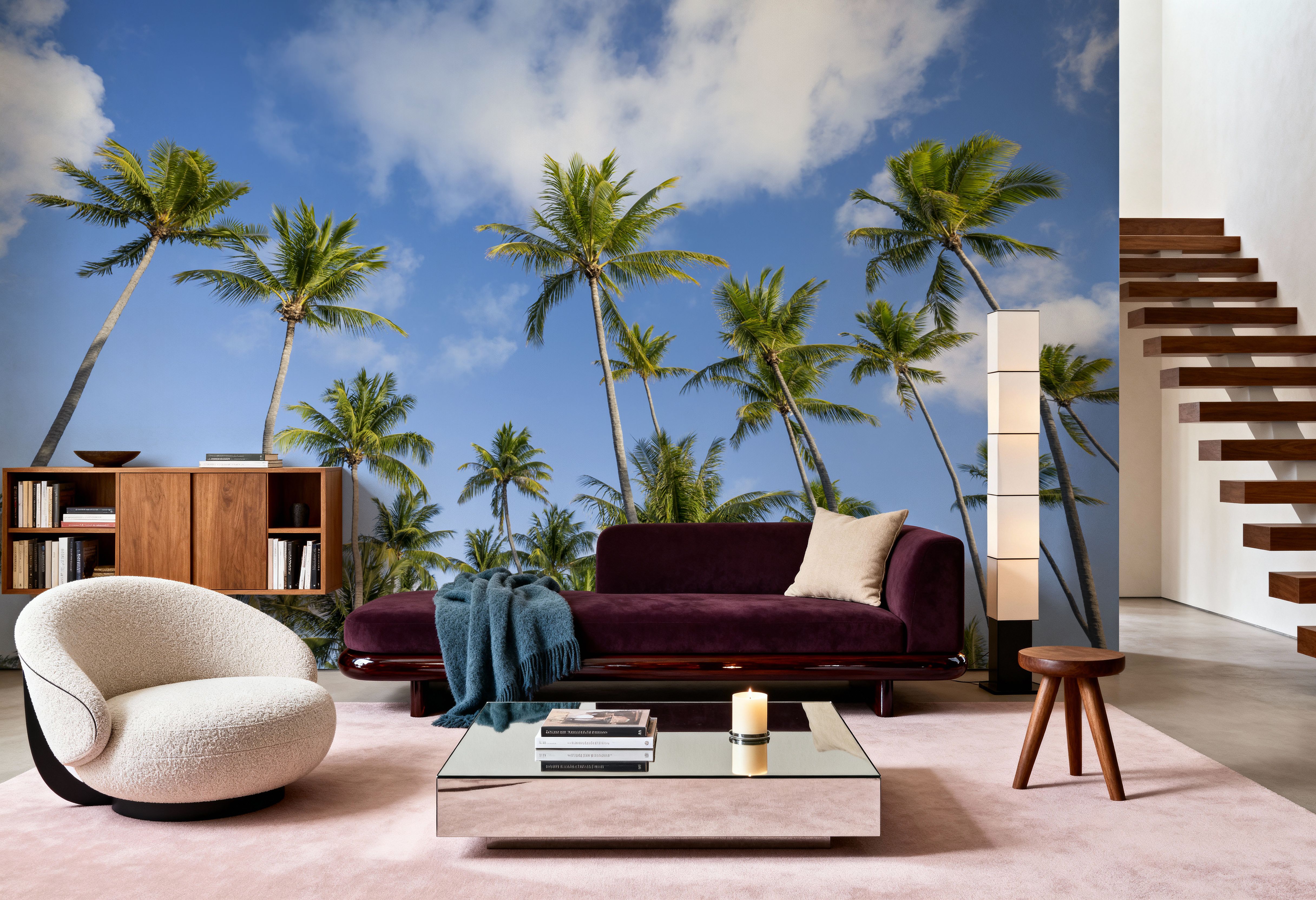 Strecthing Palm Trees