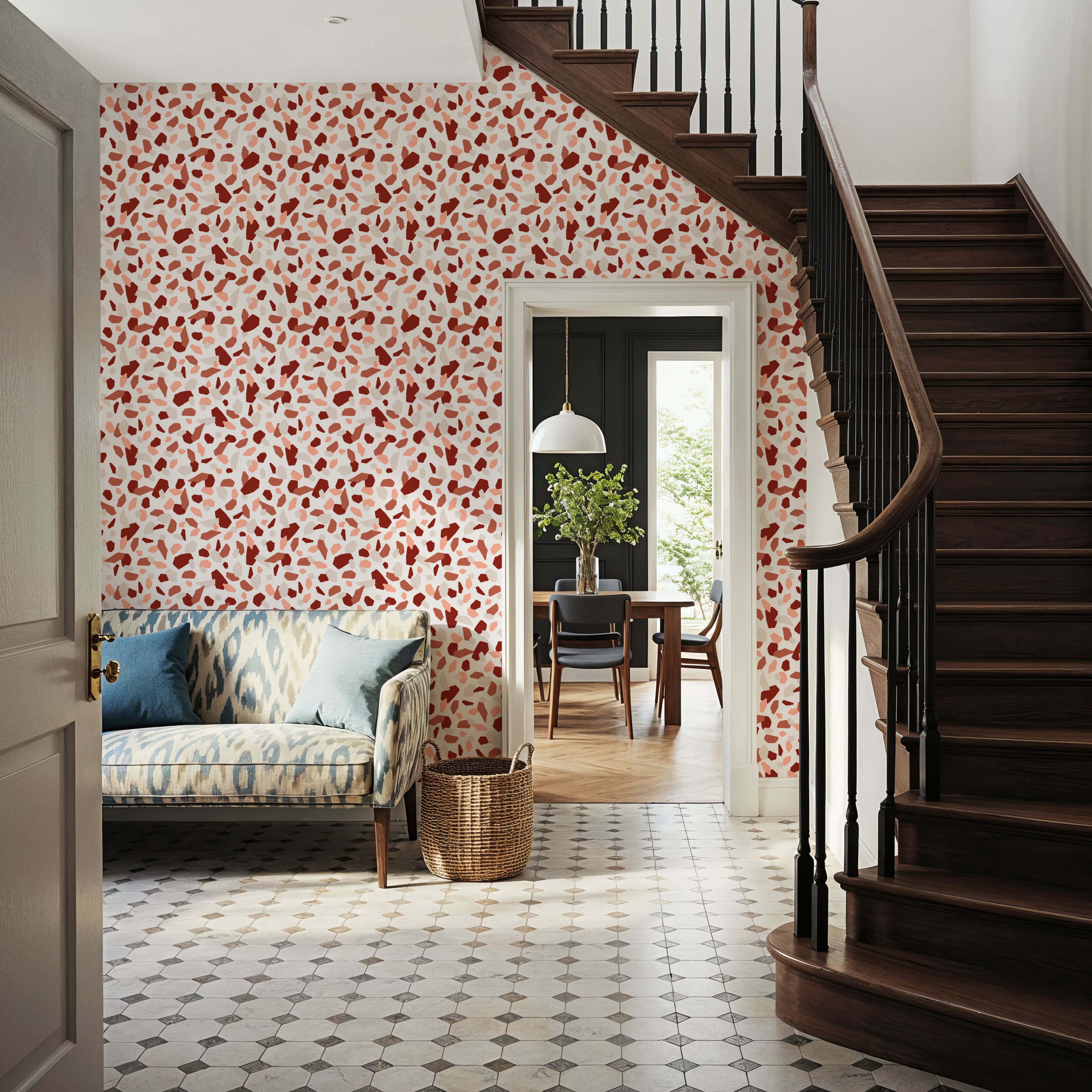 Terrazzo, Pink and Brick