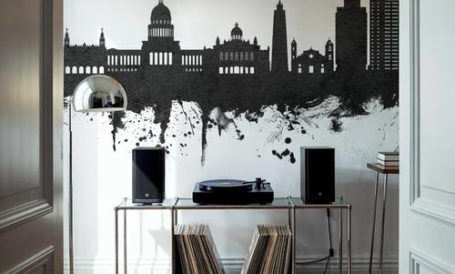 Havana Cuba Skyline Black & White
