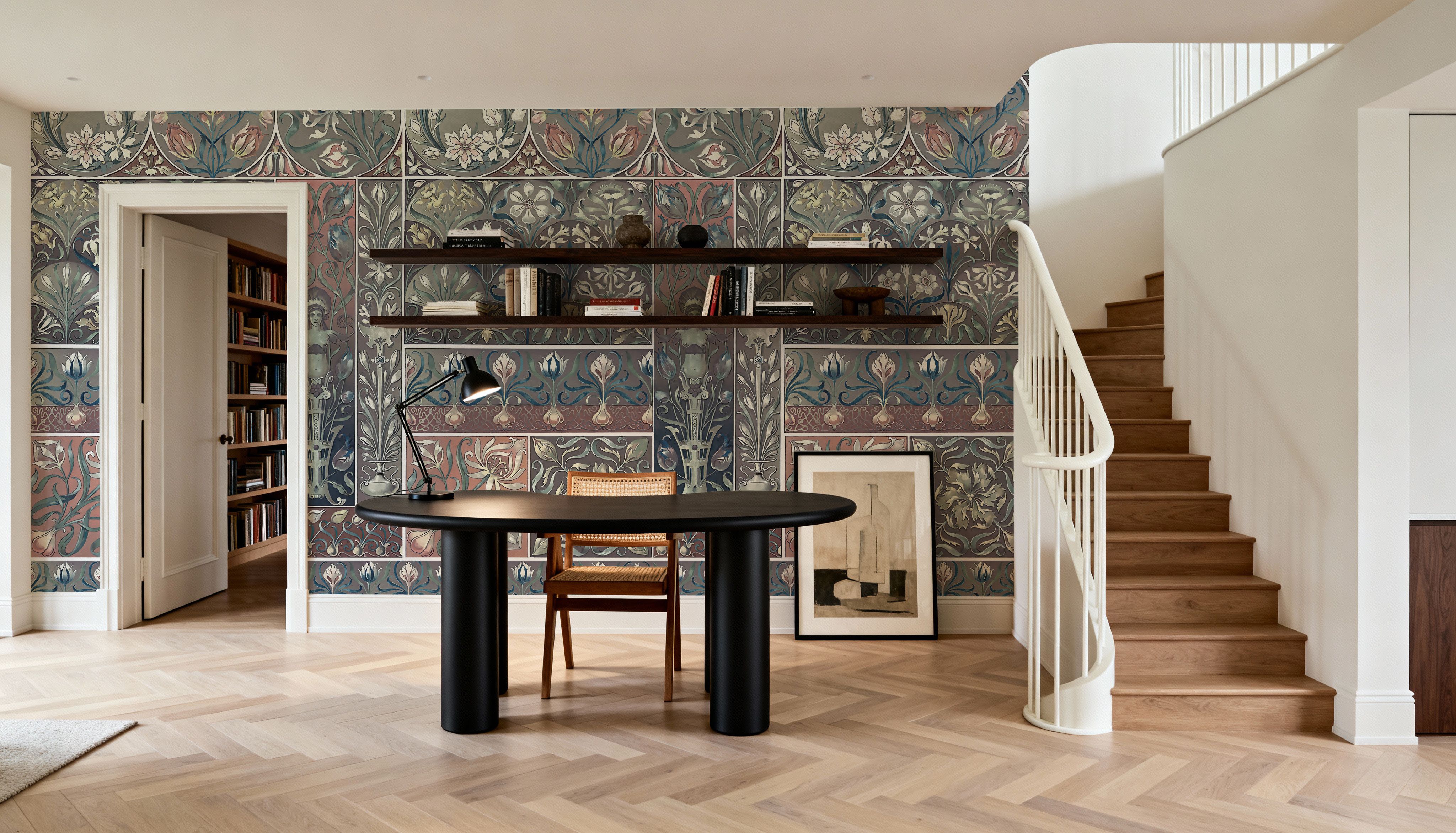 Art Deco Floral Wall