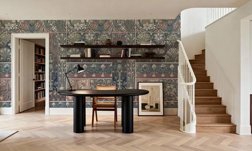 Art Deco Floral Wall