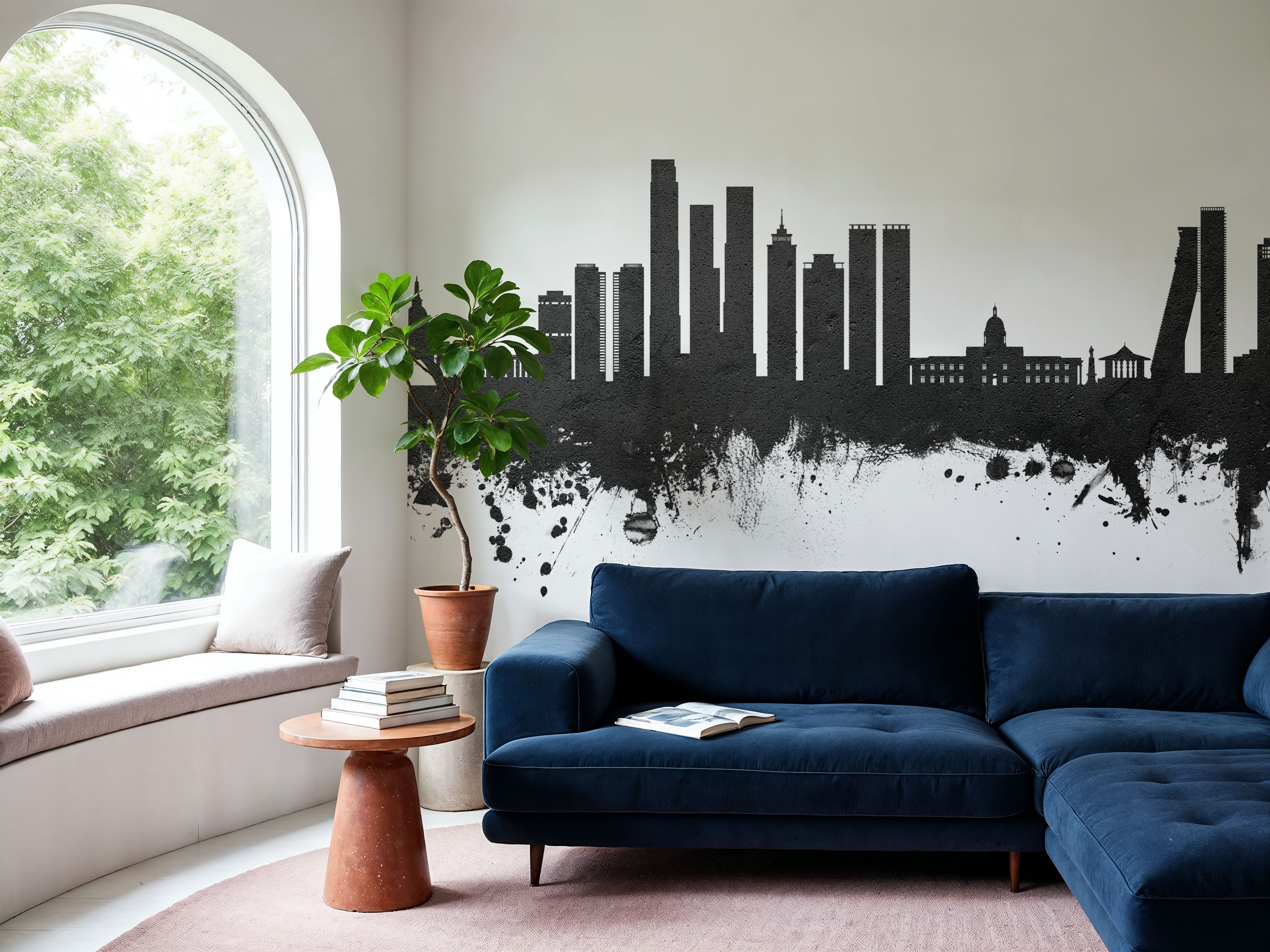 Colombo Sri Lanka Skyline Black & White, Wallpaper