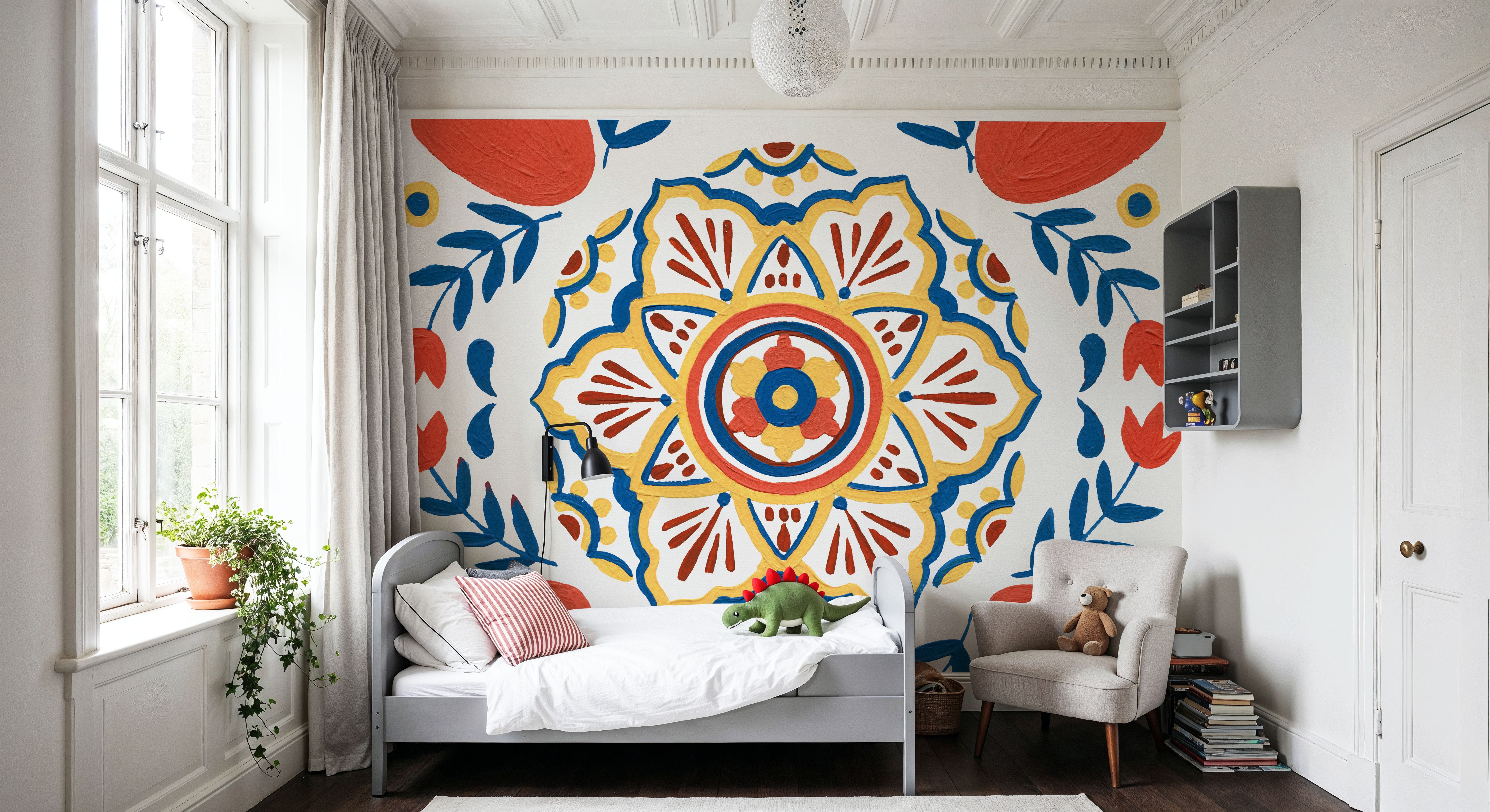 Tex Mex Mandala Tile II, Papel pintado