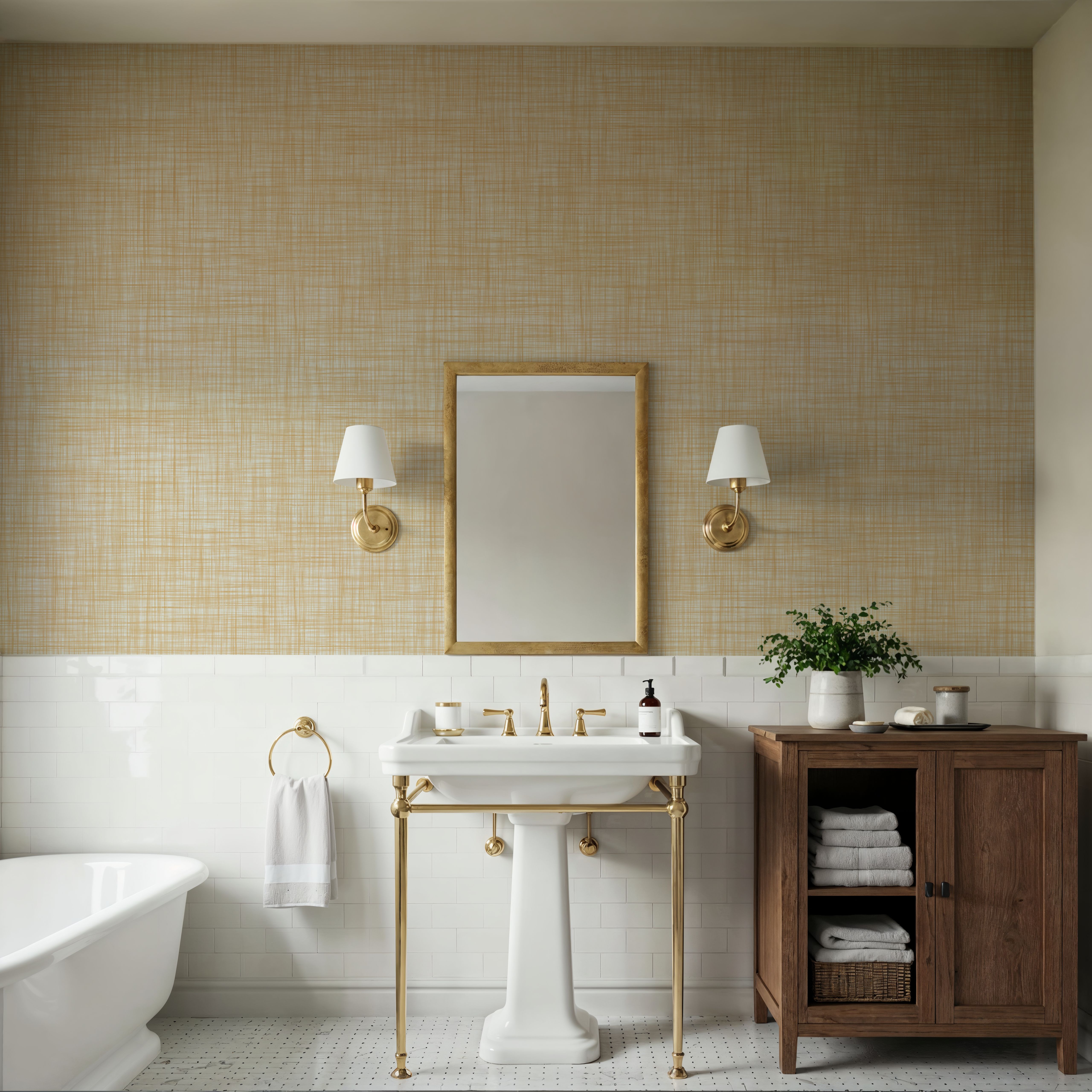 Mottled Linen Effect, Citrus