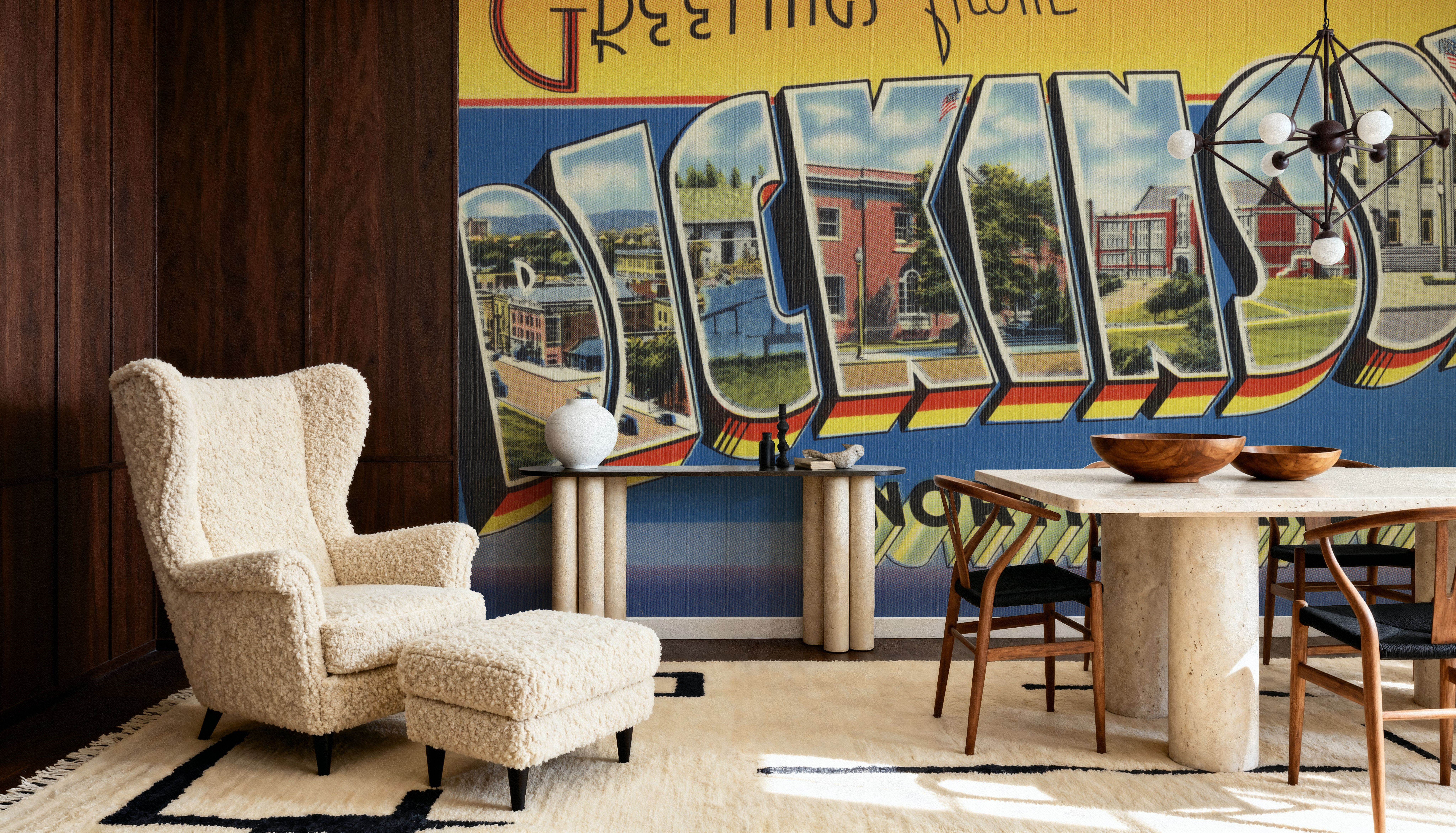 Greetings from Dickinson - Screenprint Postcard