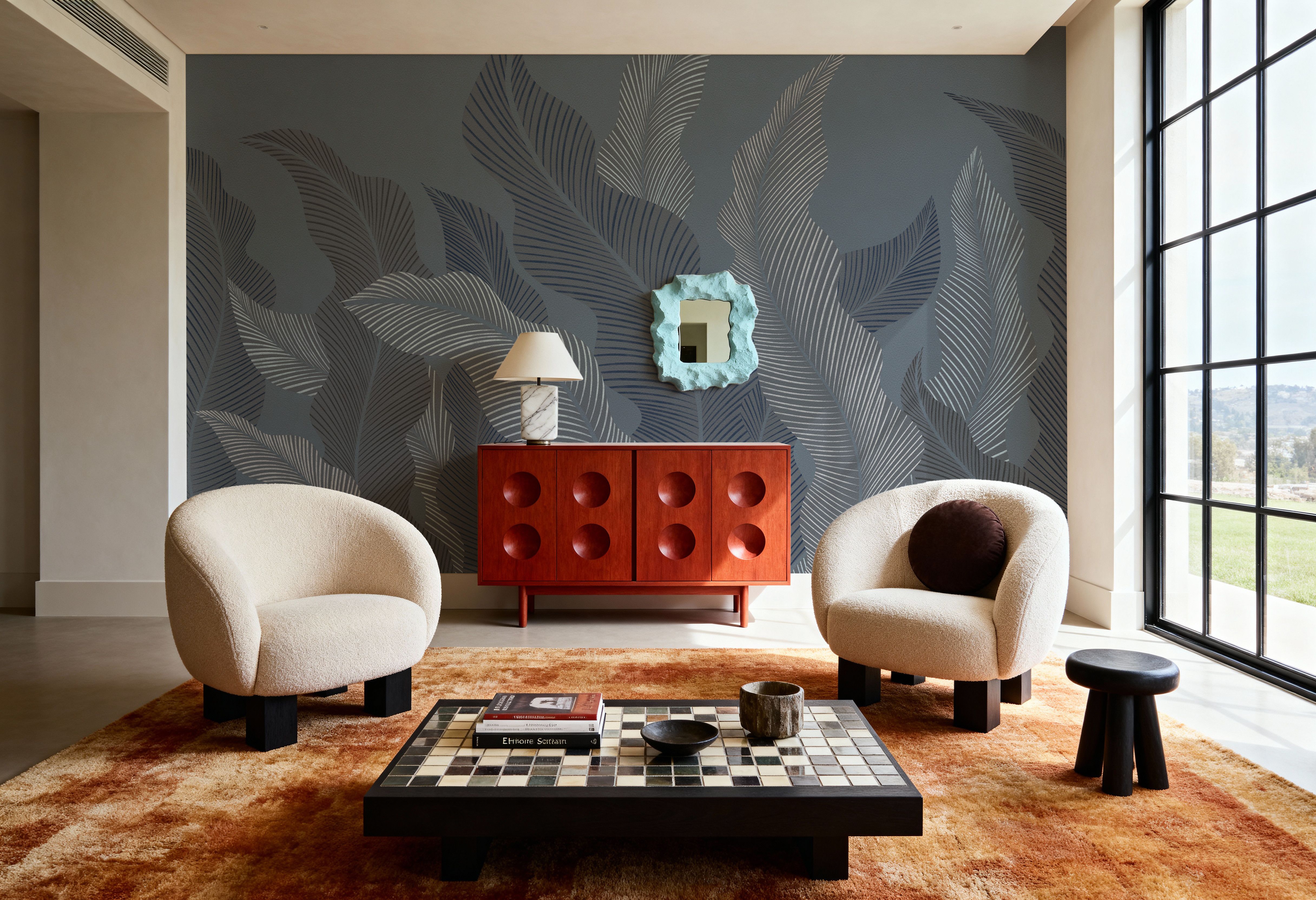 Foliage Flow, Cloudy Sky, Tapetai