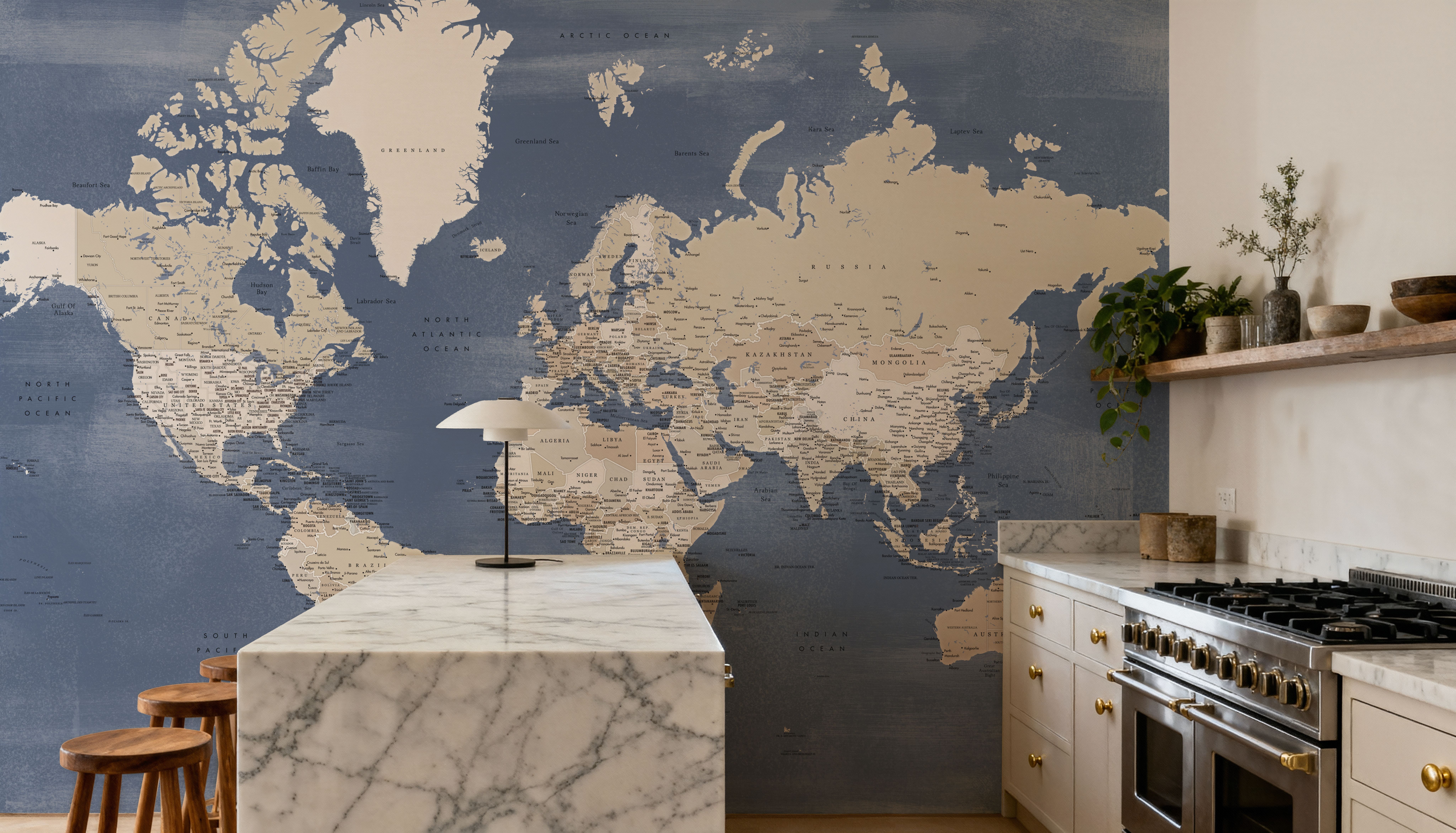 World Map Cities - Oisin