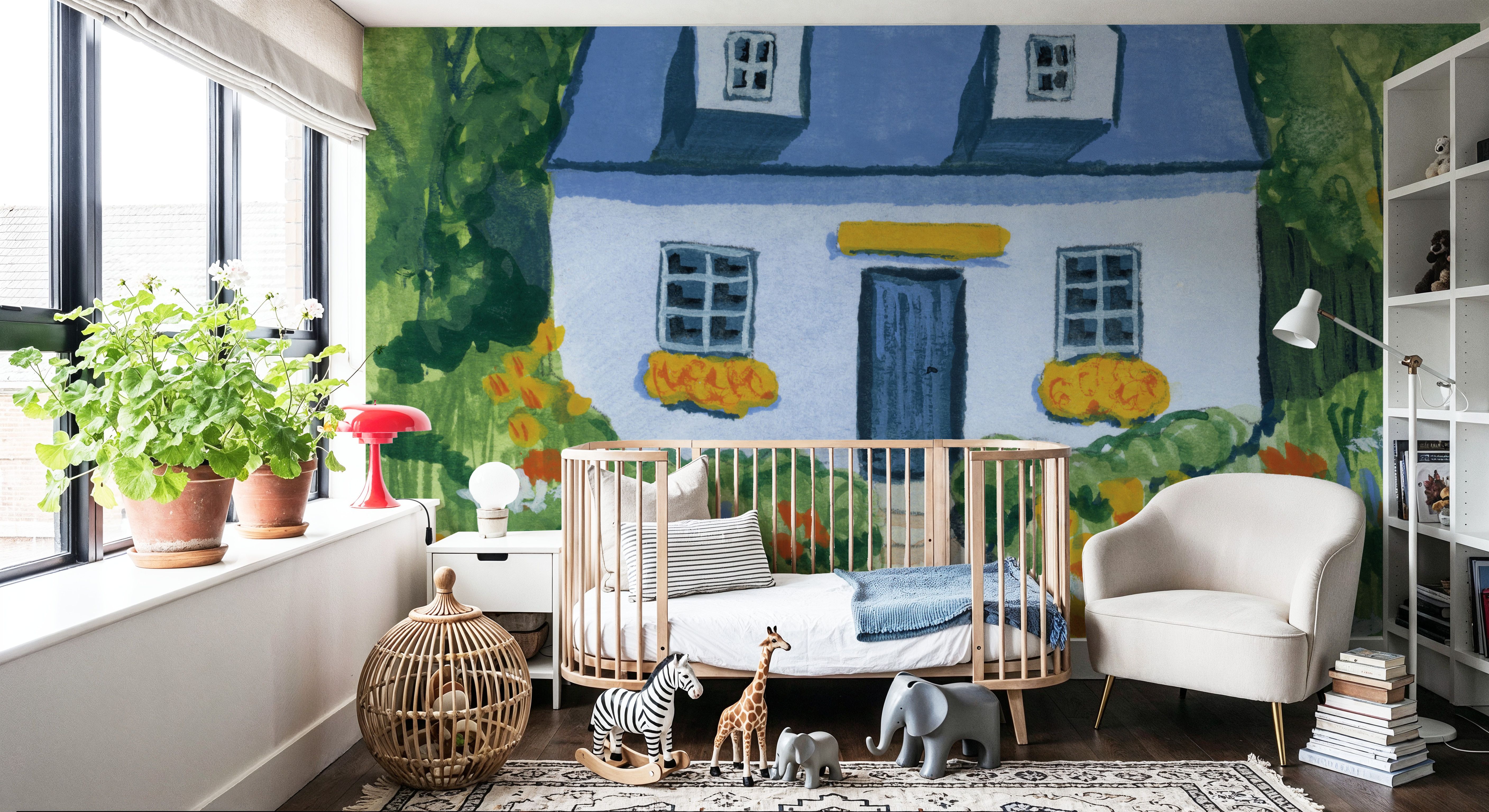 Full Bloom Cottage I, Wallpaper