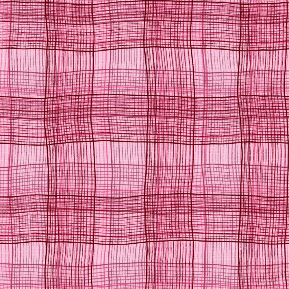 Stripy Gingham, Raspberry