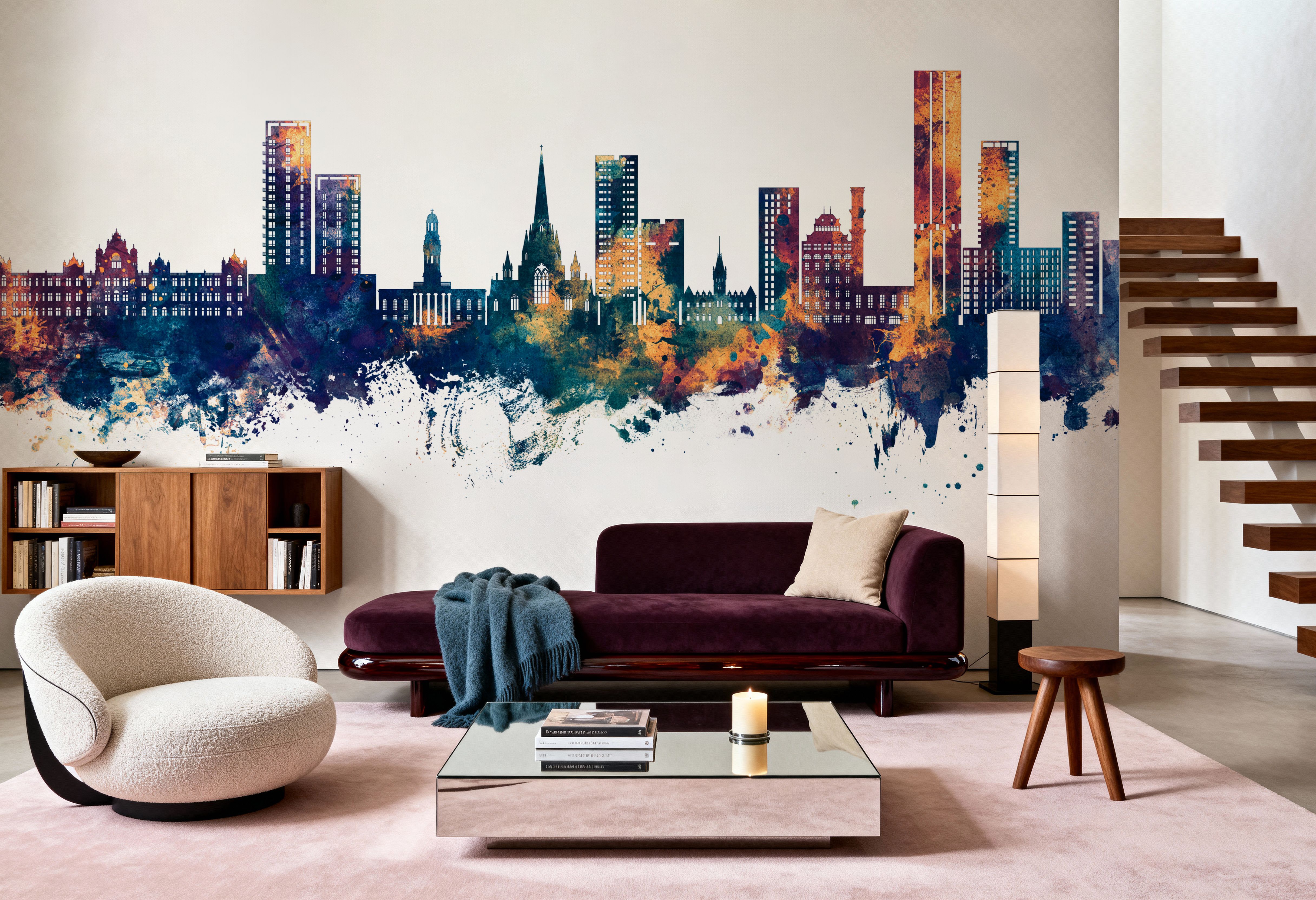 Salford England Skyline Blue & Bronze