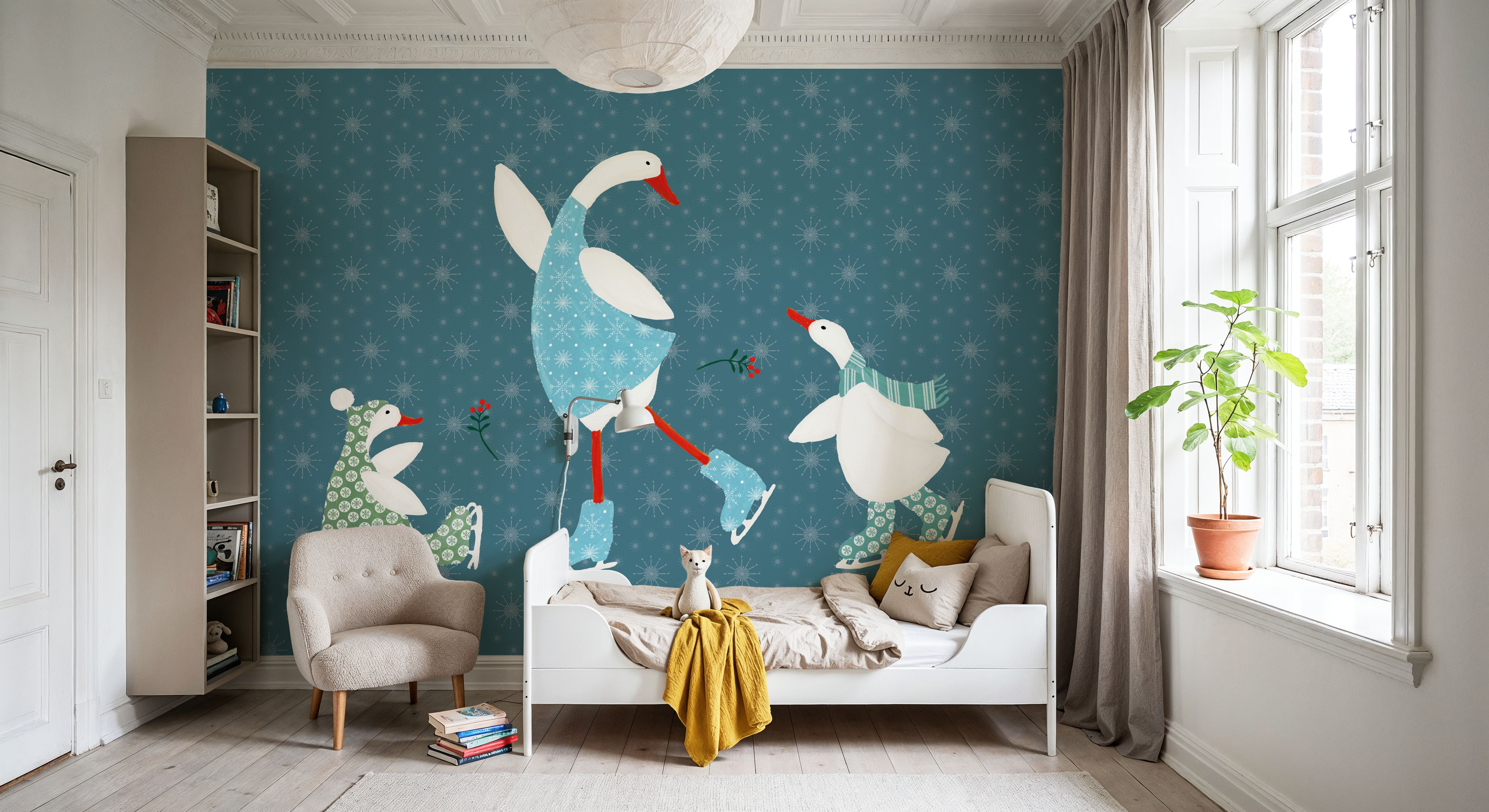 Ducks in the Snow VI