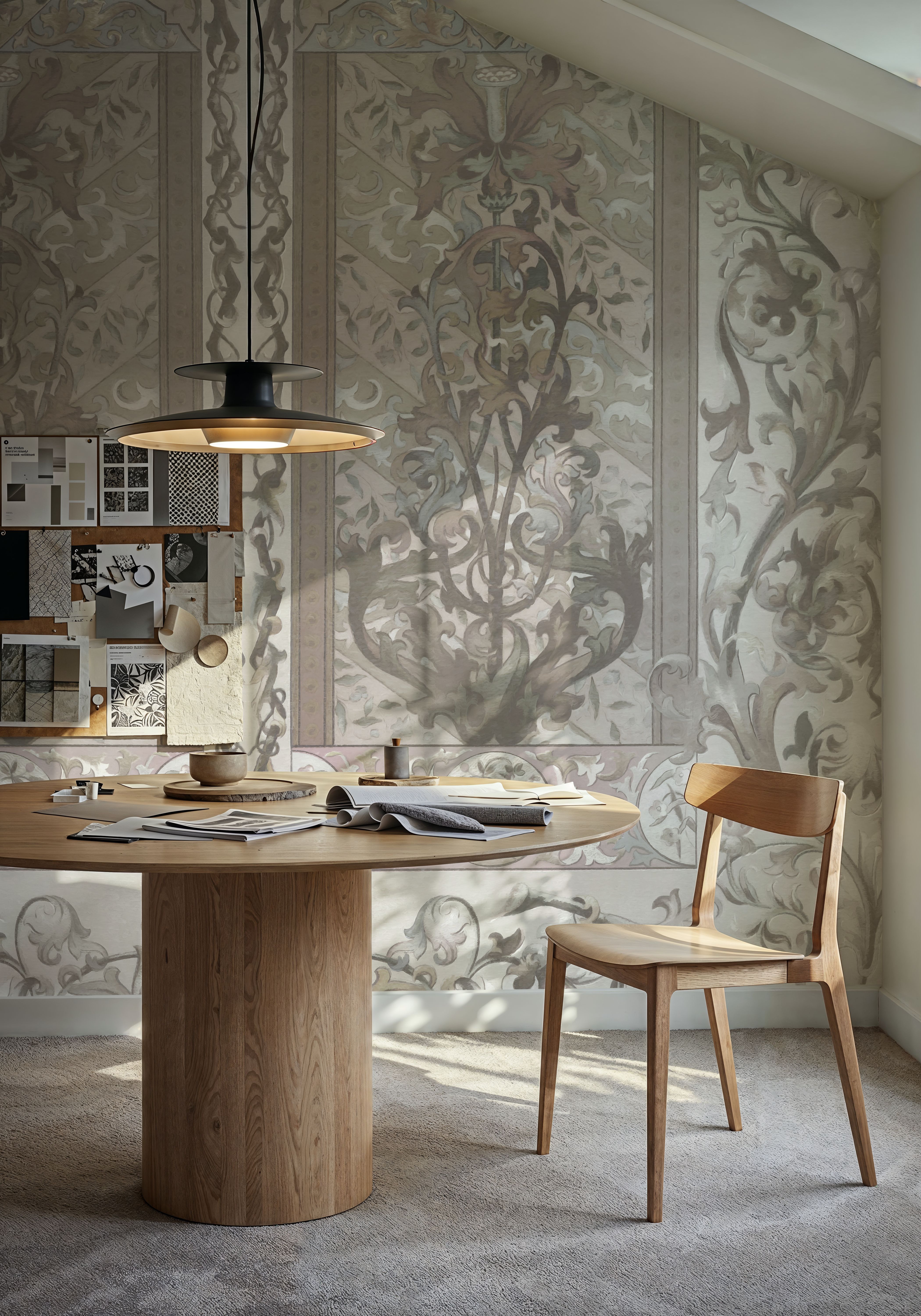 Plant Fantasy Ornament, Beige