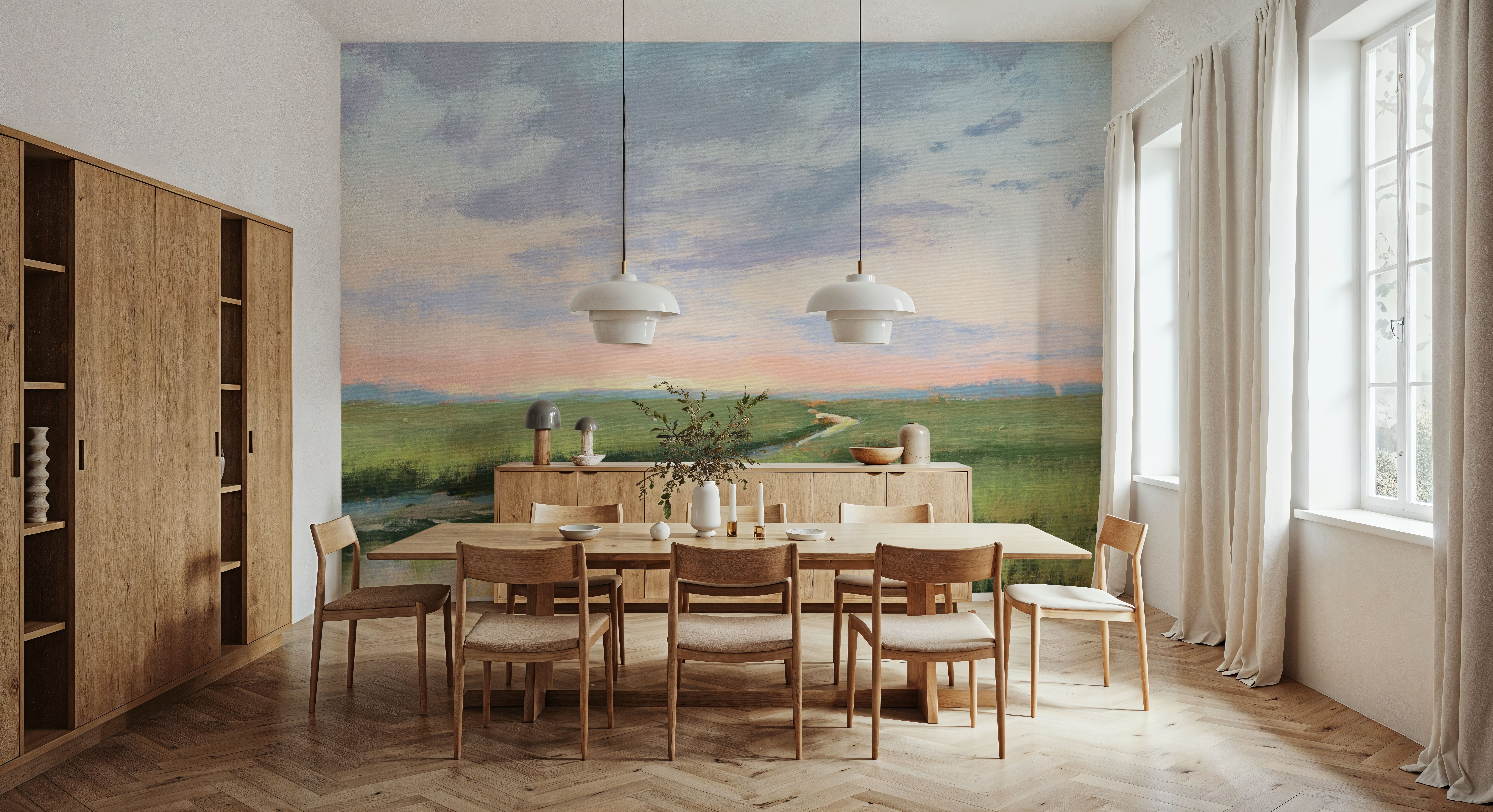 Winding Marsh Creek at Sundown