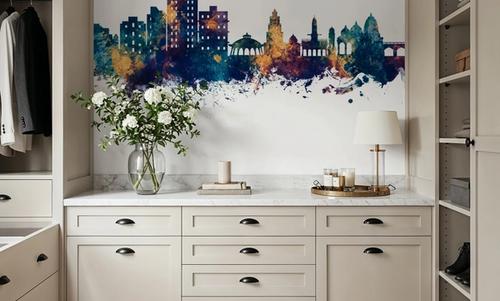 Nashik India Skyline Blue & Bronze