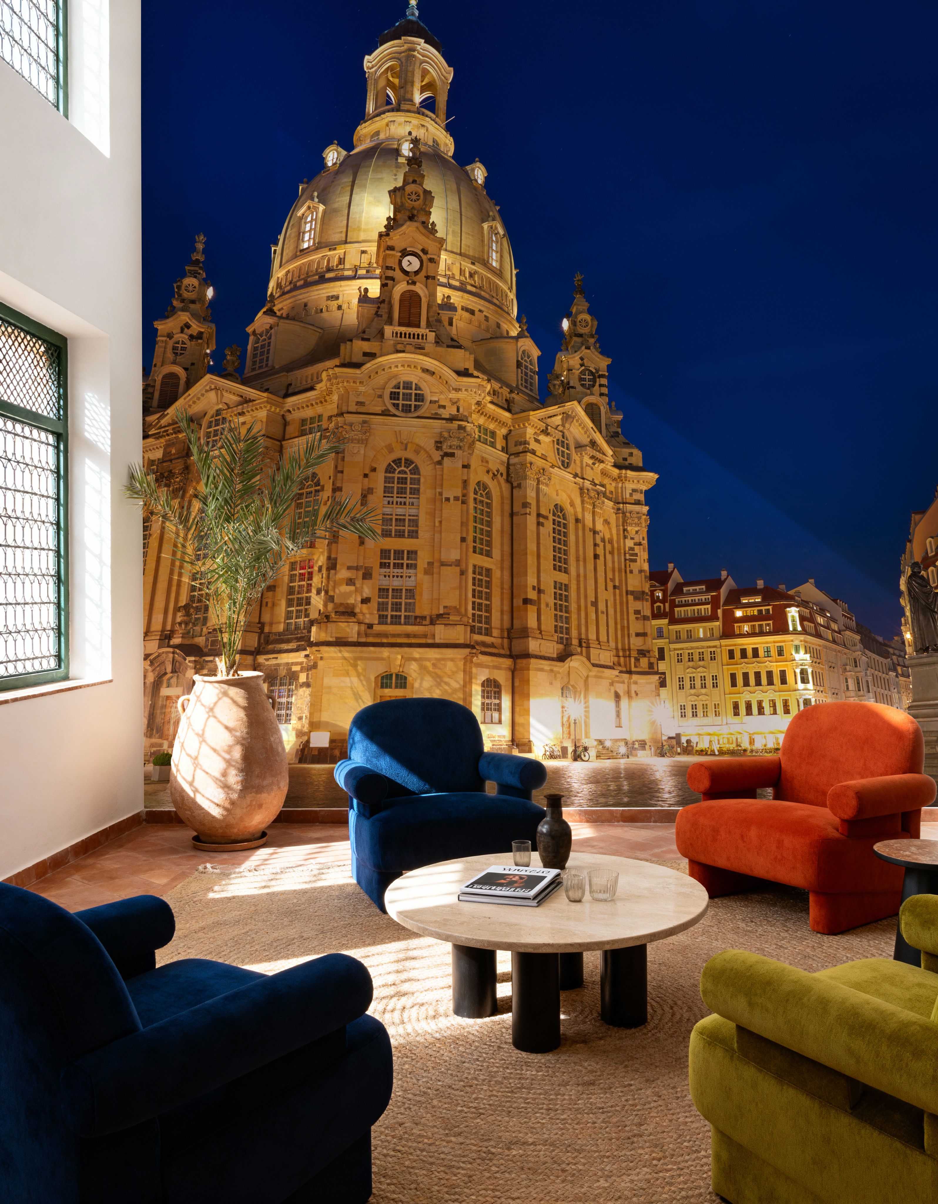 Fotomurale - Midnight Cathedral - Architettura Viaggi e monumenti - Blu - Sala da pranzo - Wallism Italia - Incollare al muro o Autoadesivo