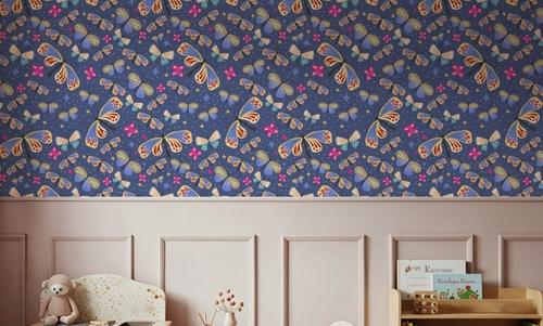 Butterfly Crowd, Blue