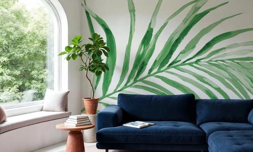 Colorful Tropical Leaf Green II