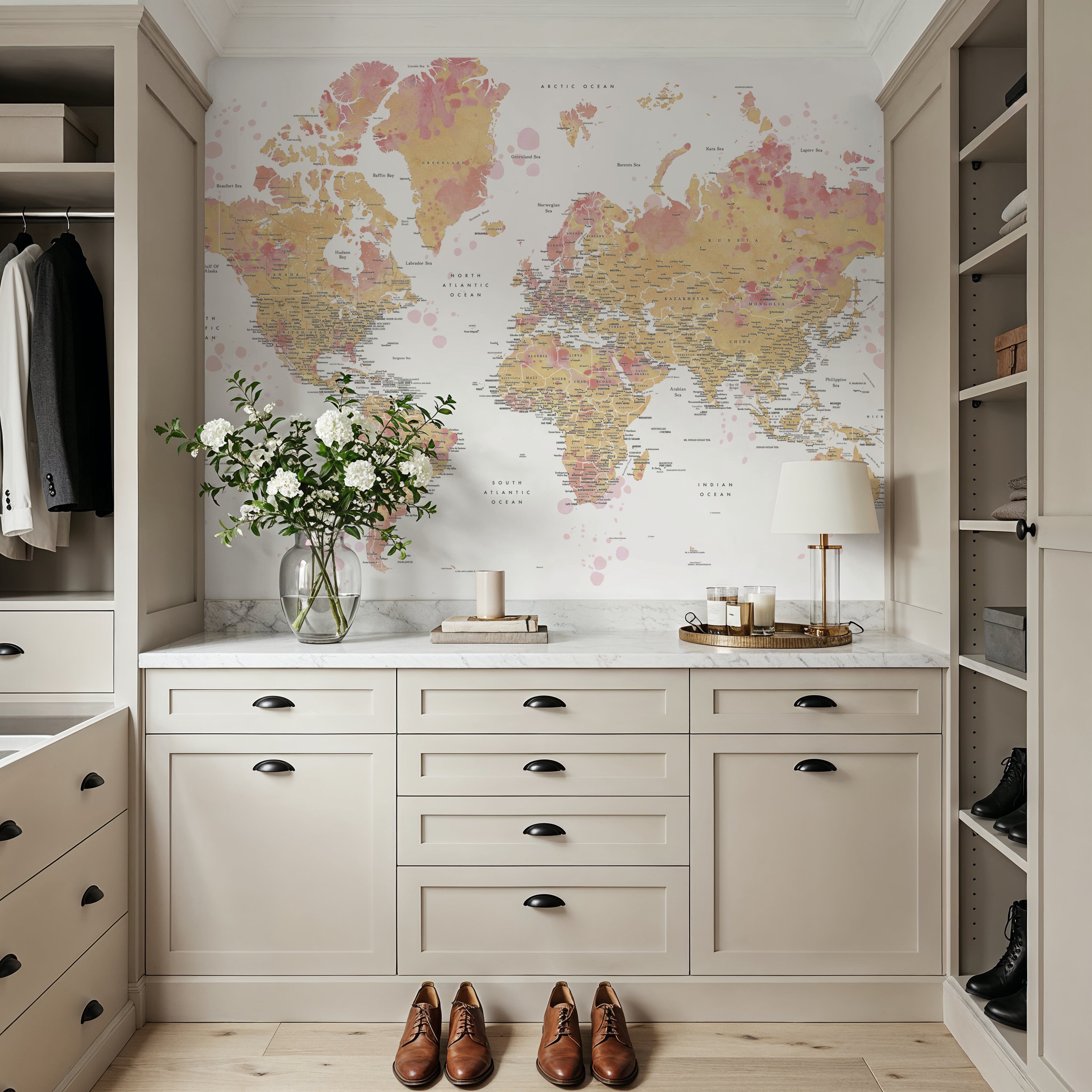 World Map Cities - Amanda
