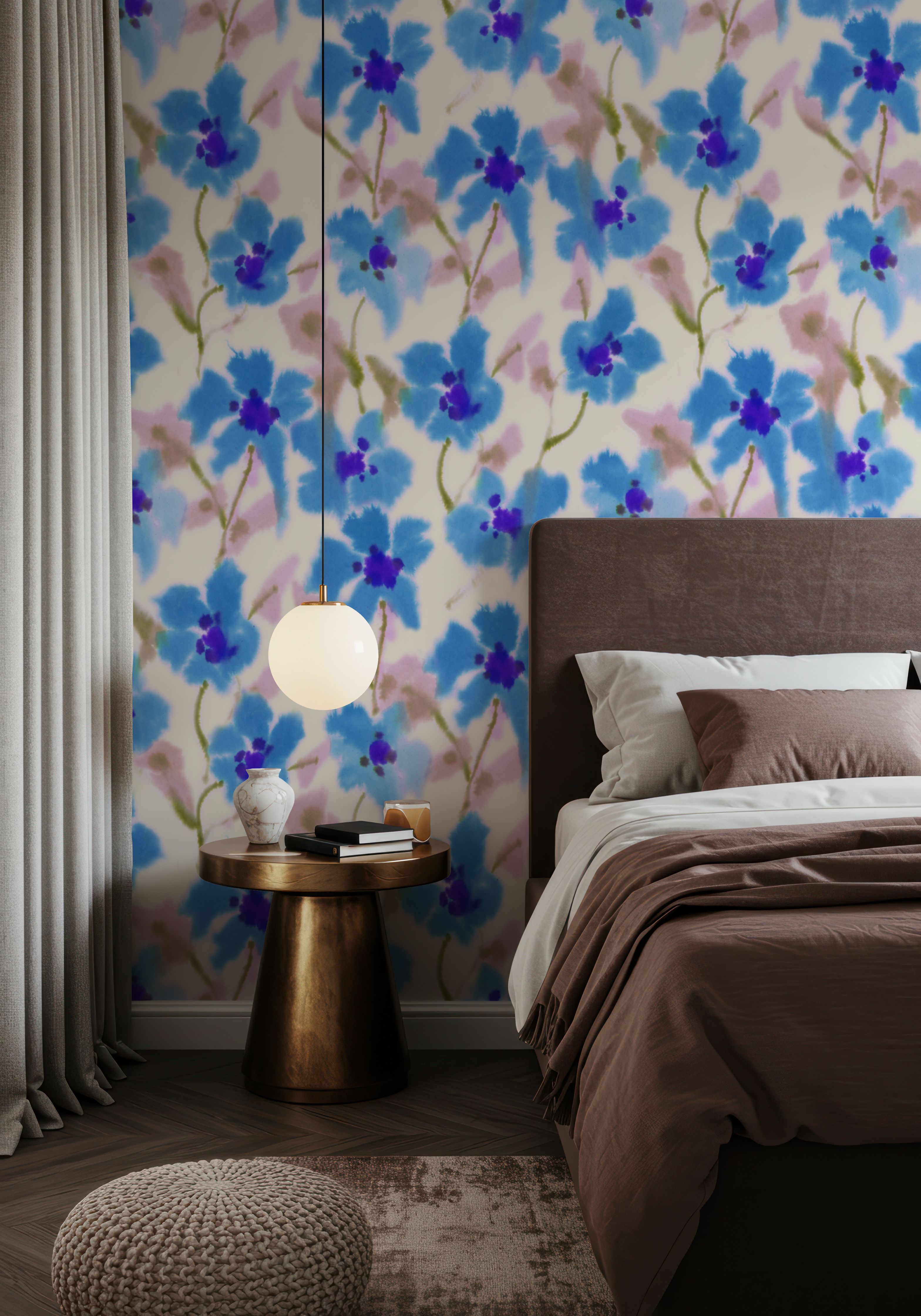 Fuzzy Florals, Wallpaper