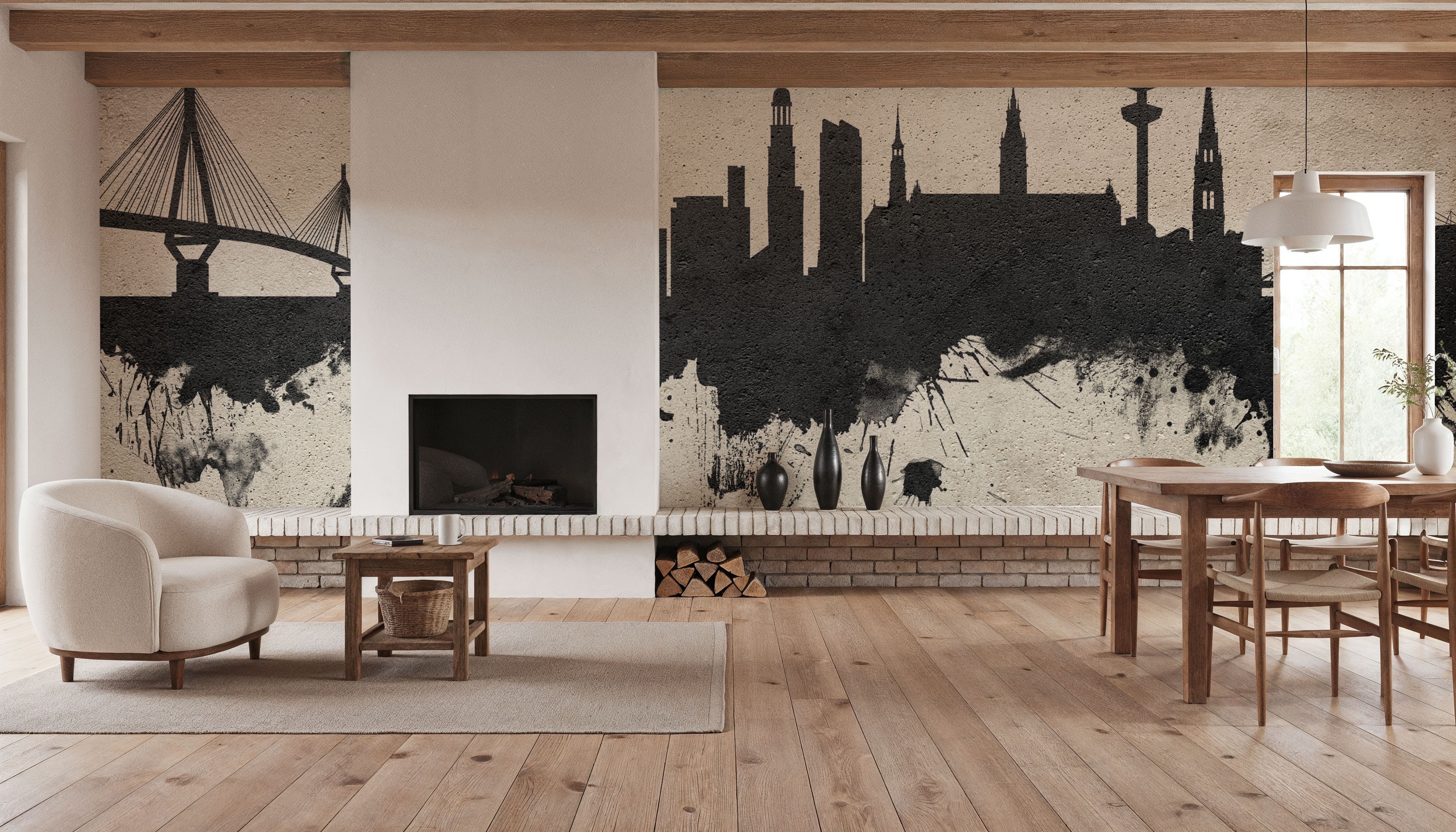 Hamburg Germany Skyline Concrete