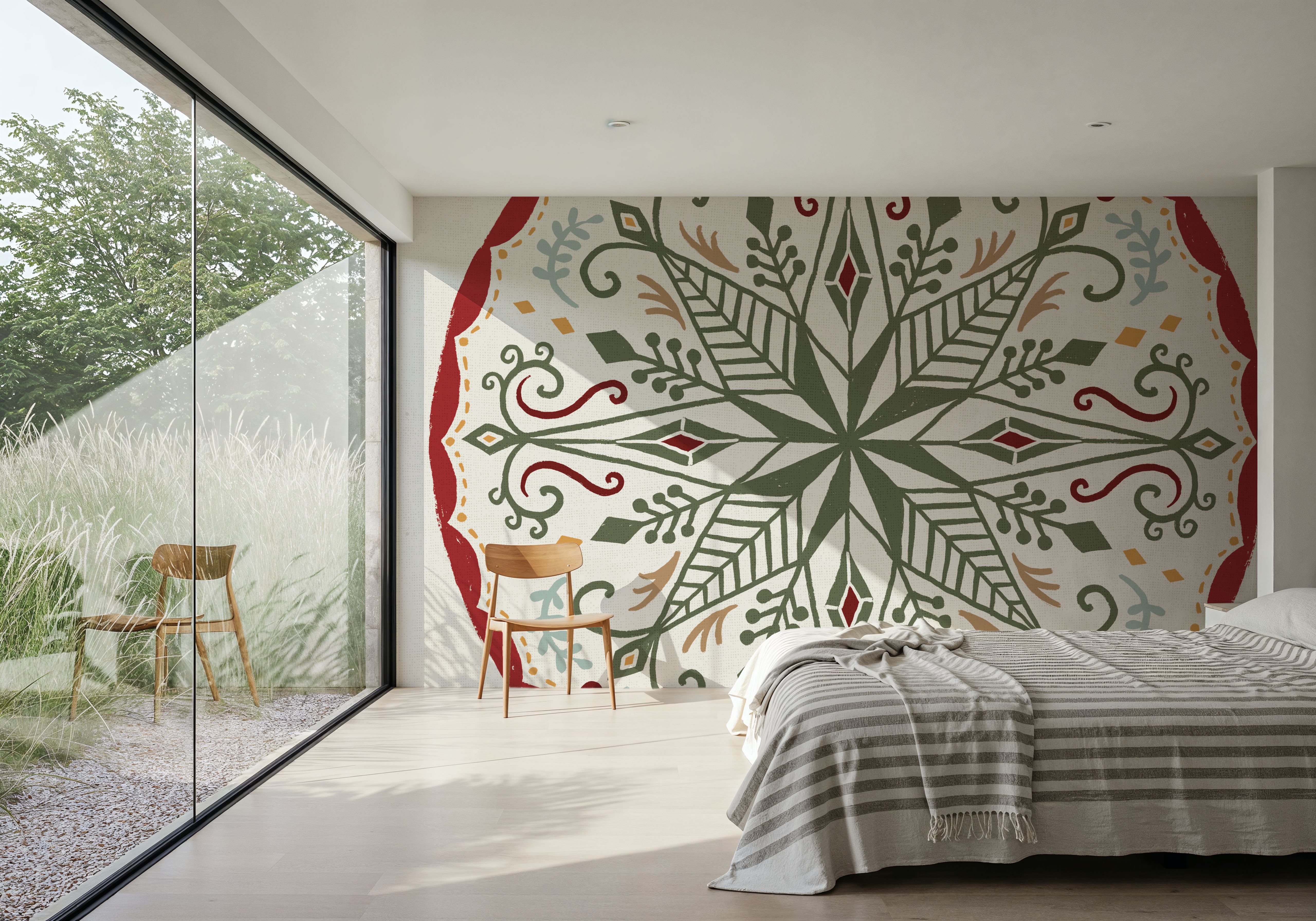 Holiday Form XII Color, Wallpaper