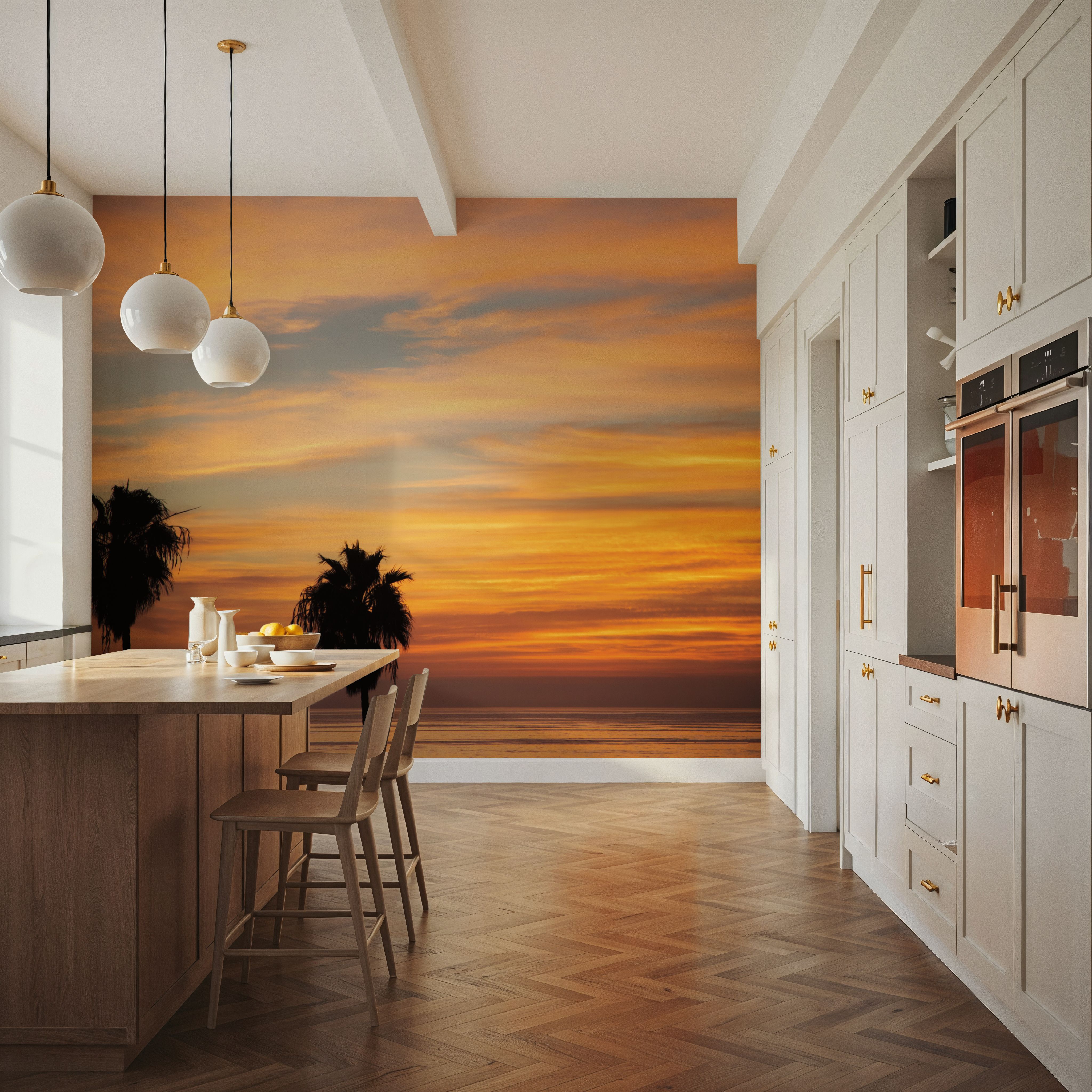 Sunset Palms III