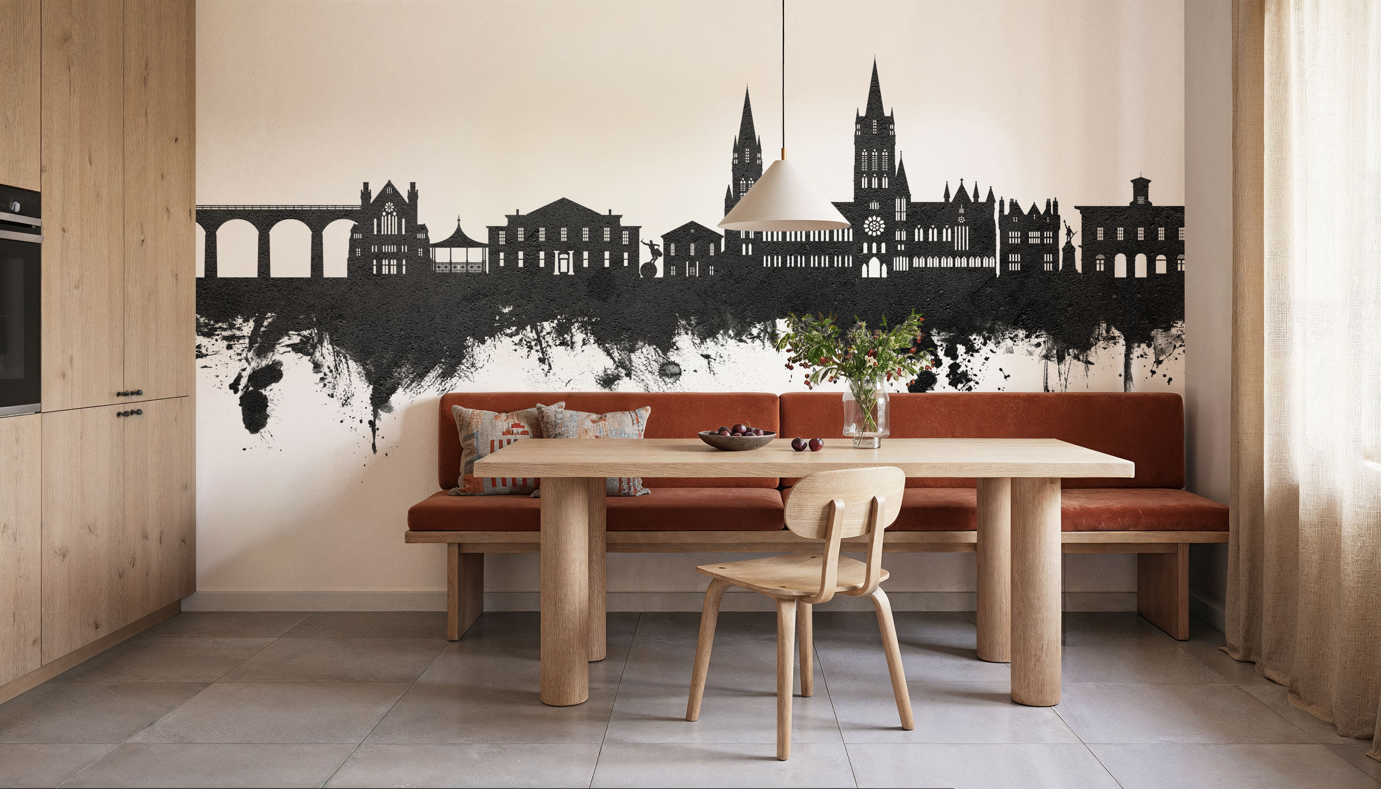 Truro England Skyline Black & White