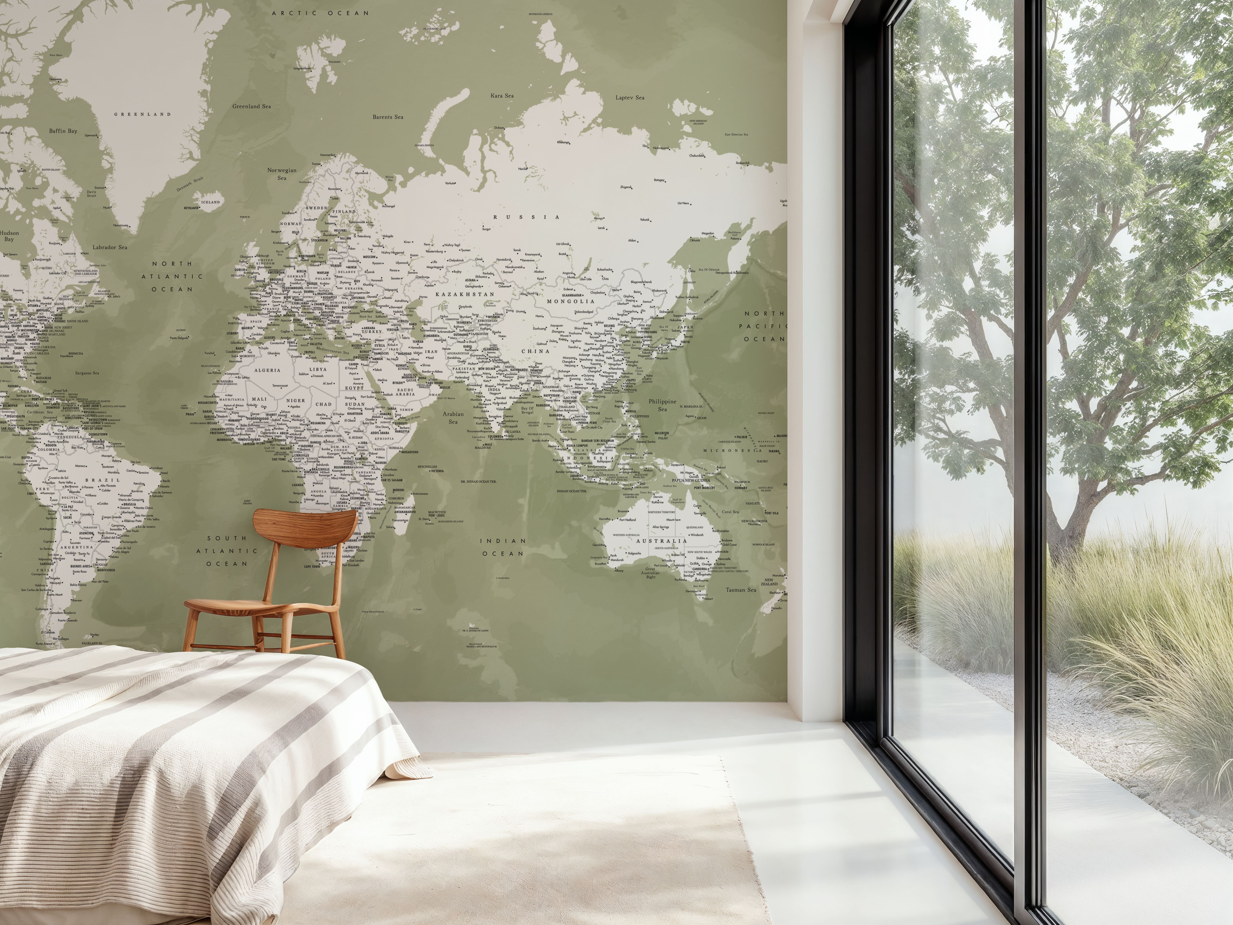 World Map Cities - Pacheco, Wallpaper