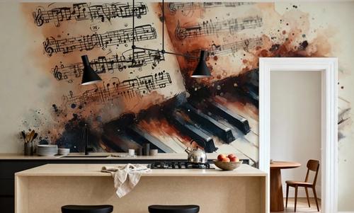 Melodic Harmony Captured in Artistic Strokes