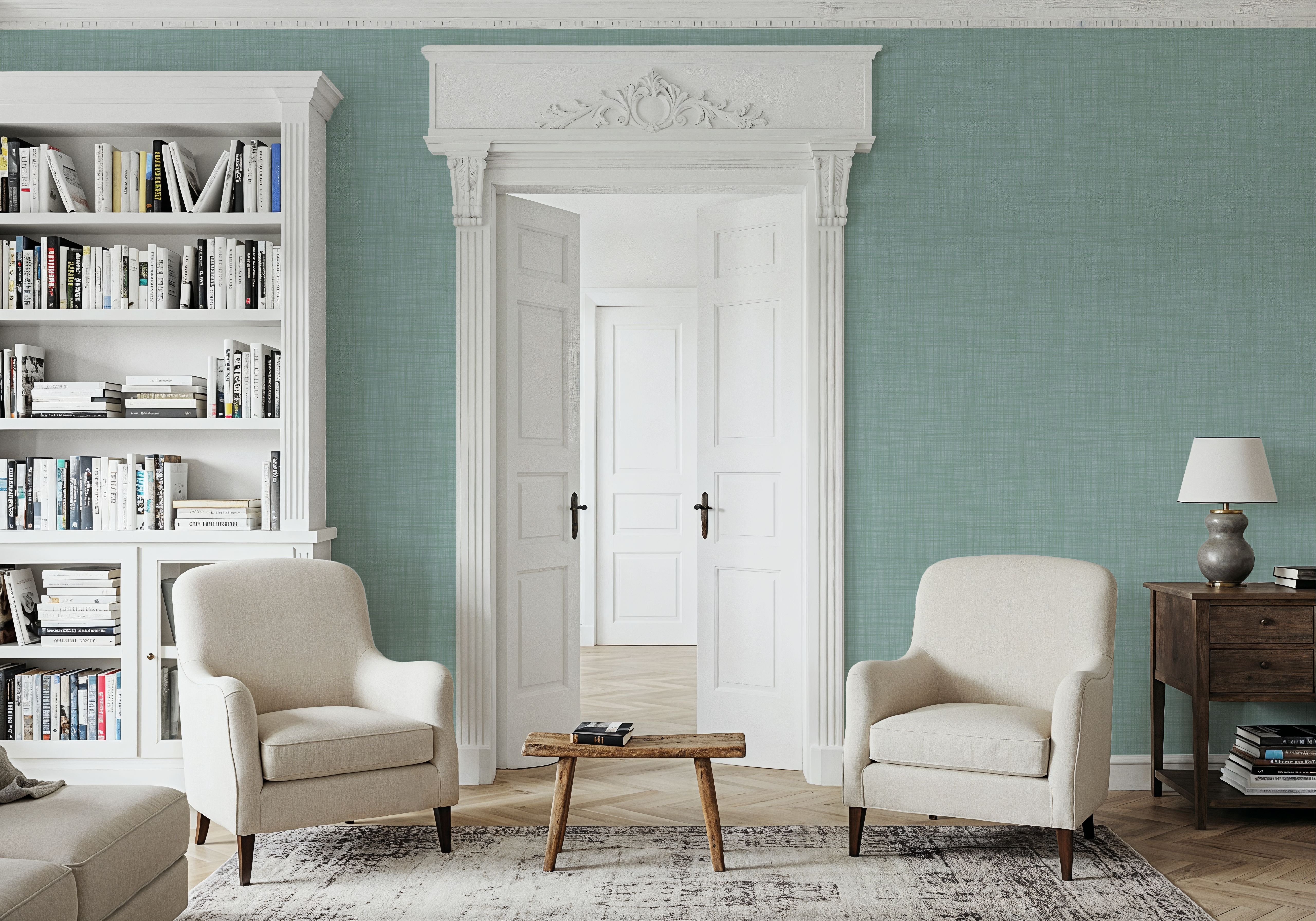 Mottled Linen Effect, Robin's Egg