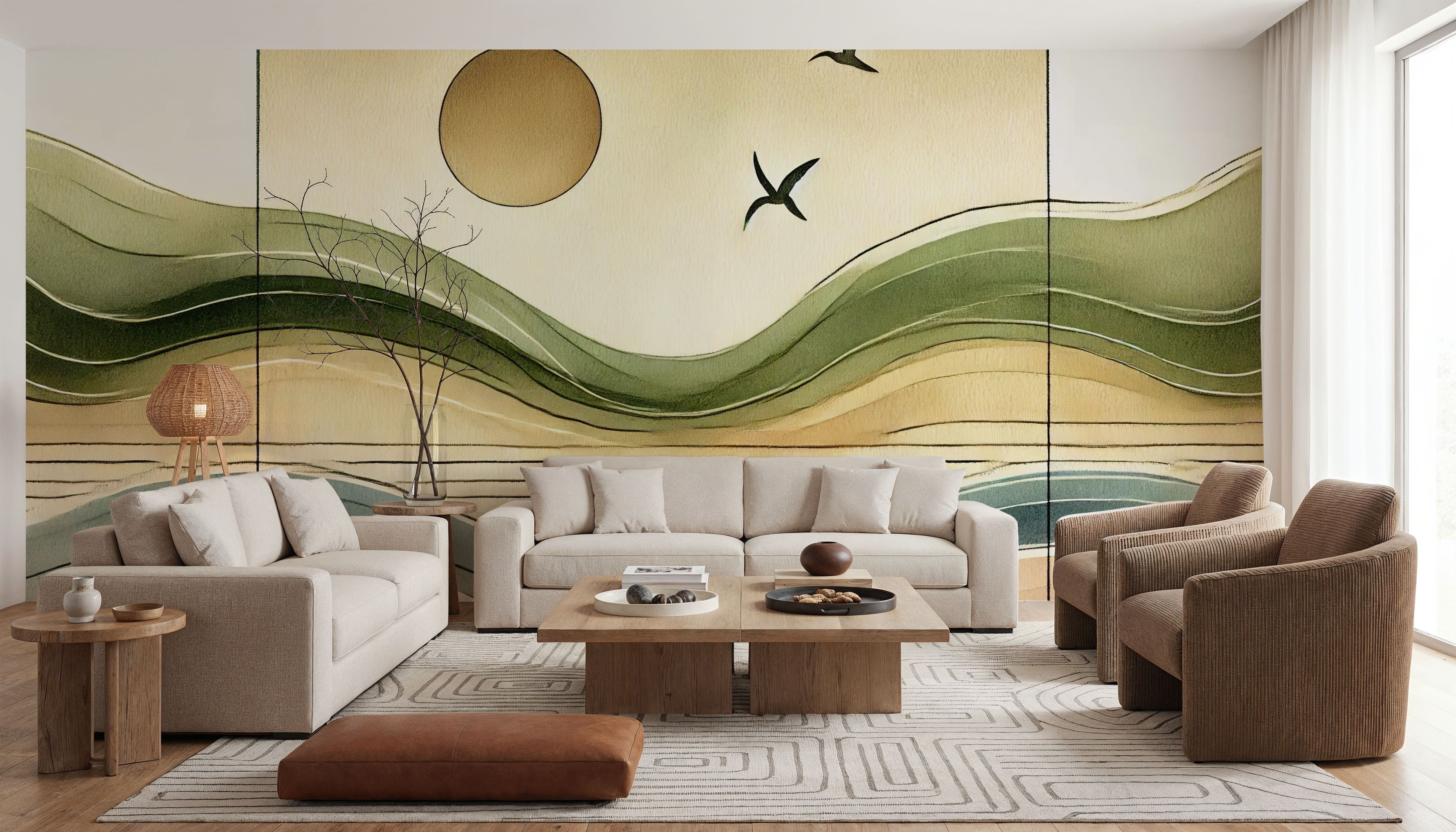 Serenity Sunset View in Art Deco