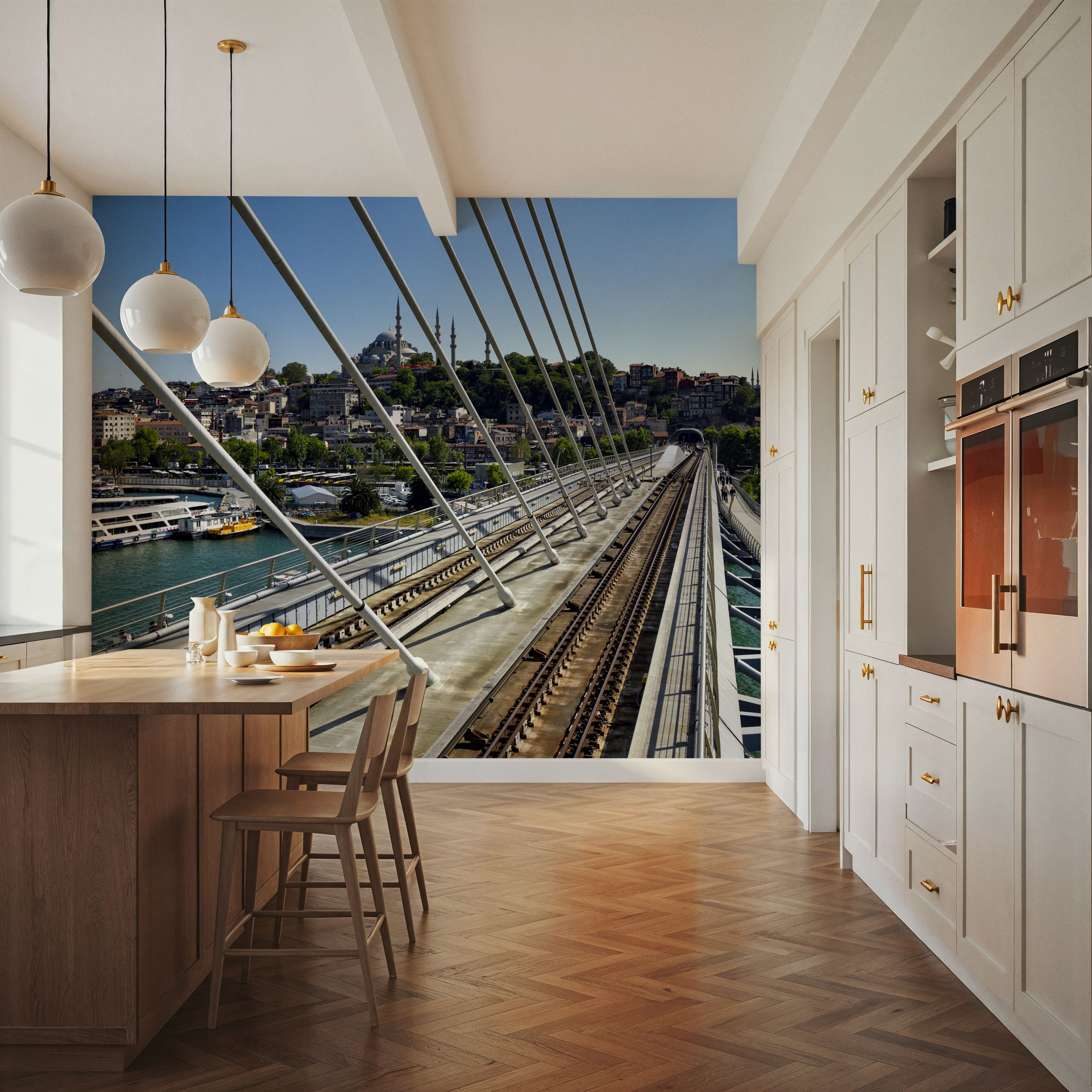 Urban Bridge Panorama