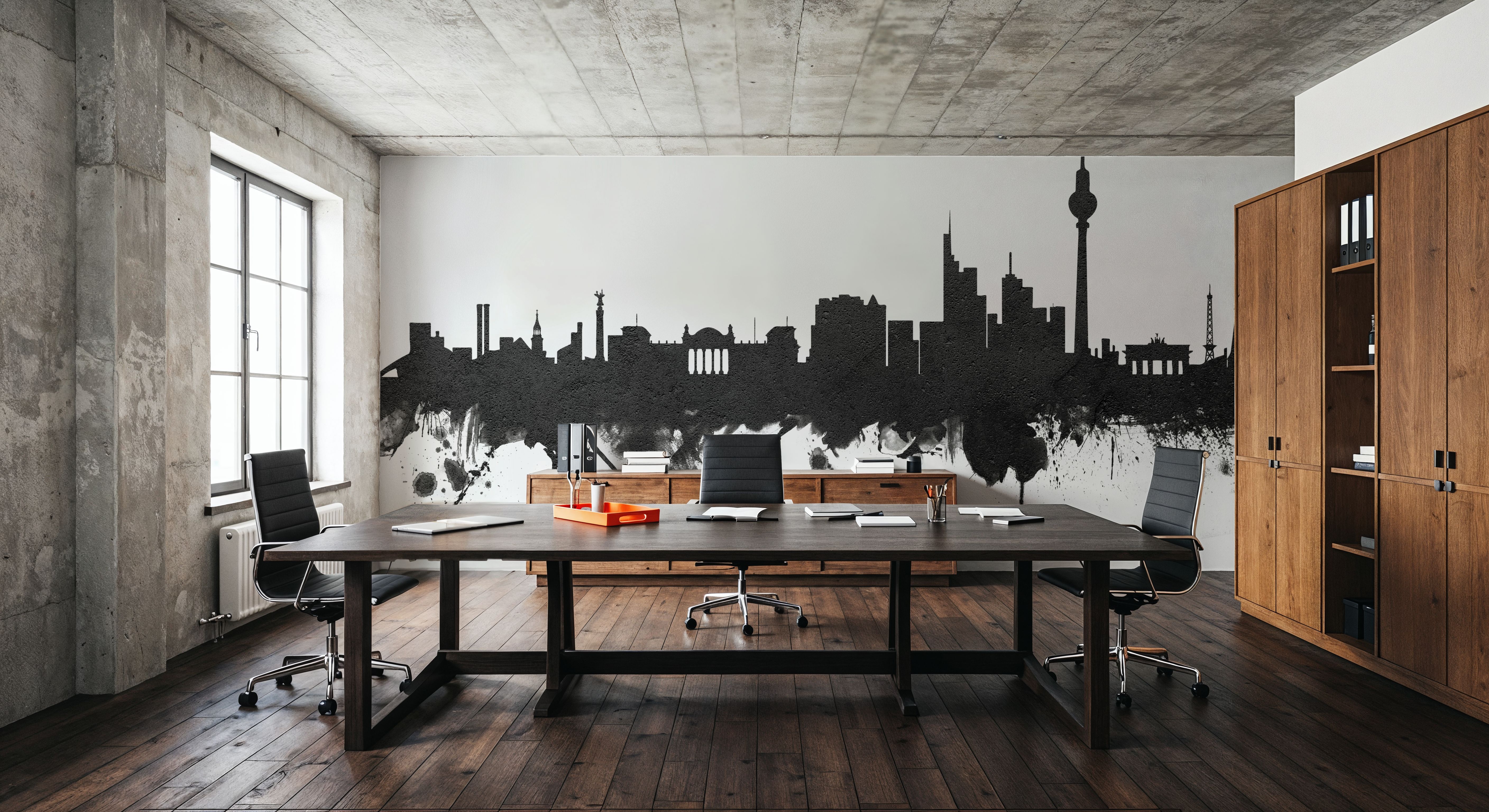 Berlin Skyline Black & White