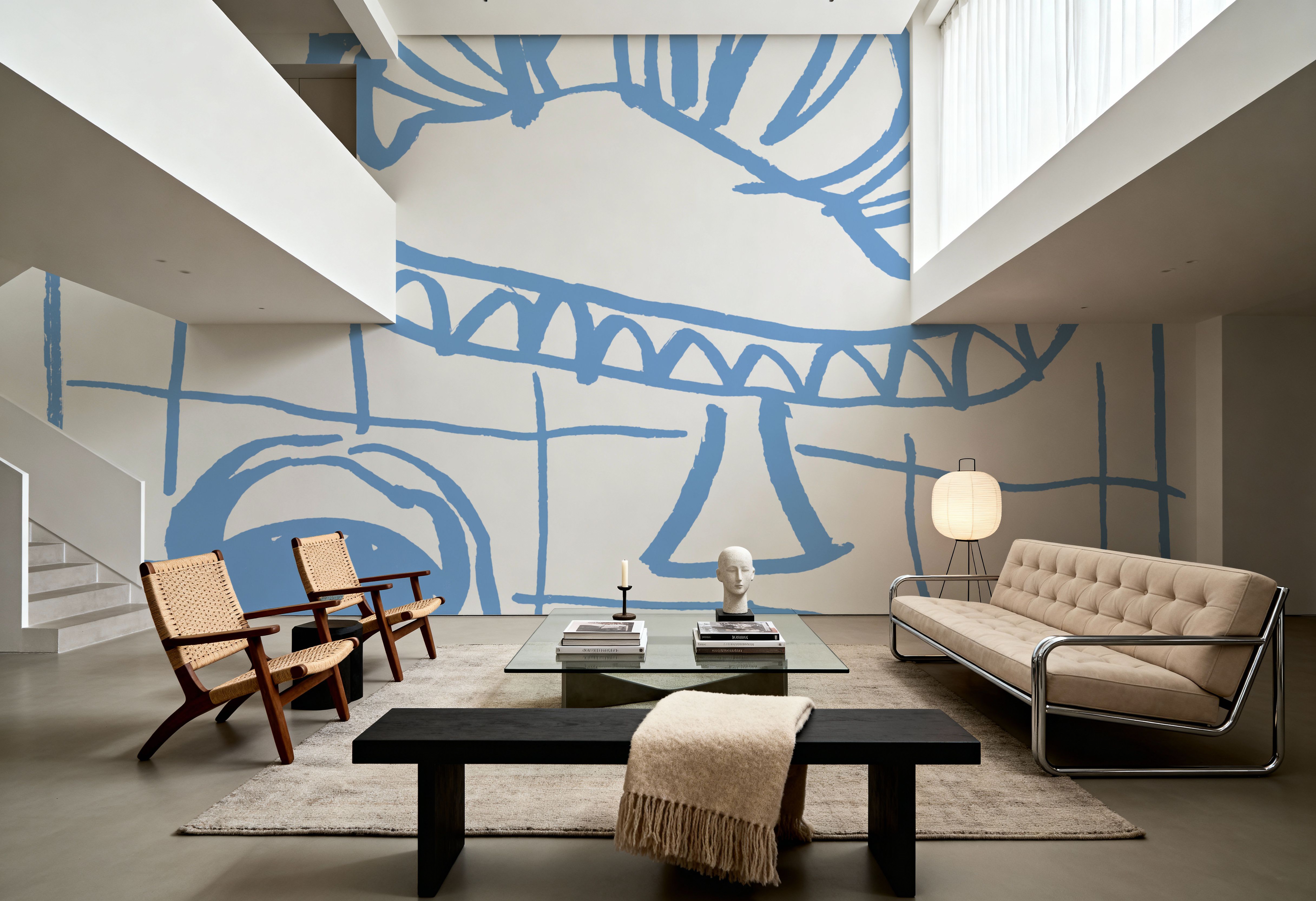 Breakfast Doodles IV White, Wallpaper