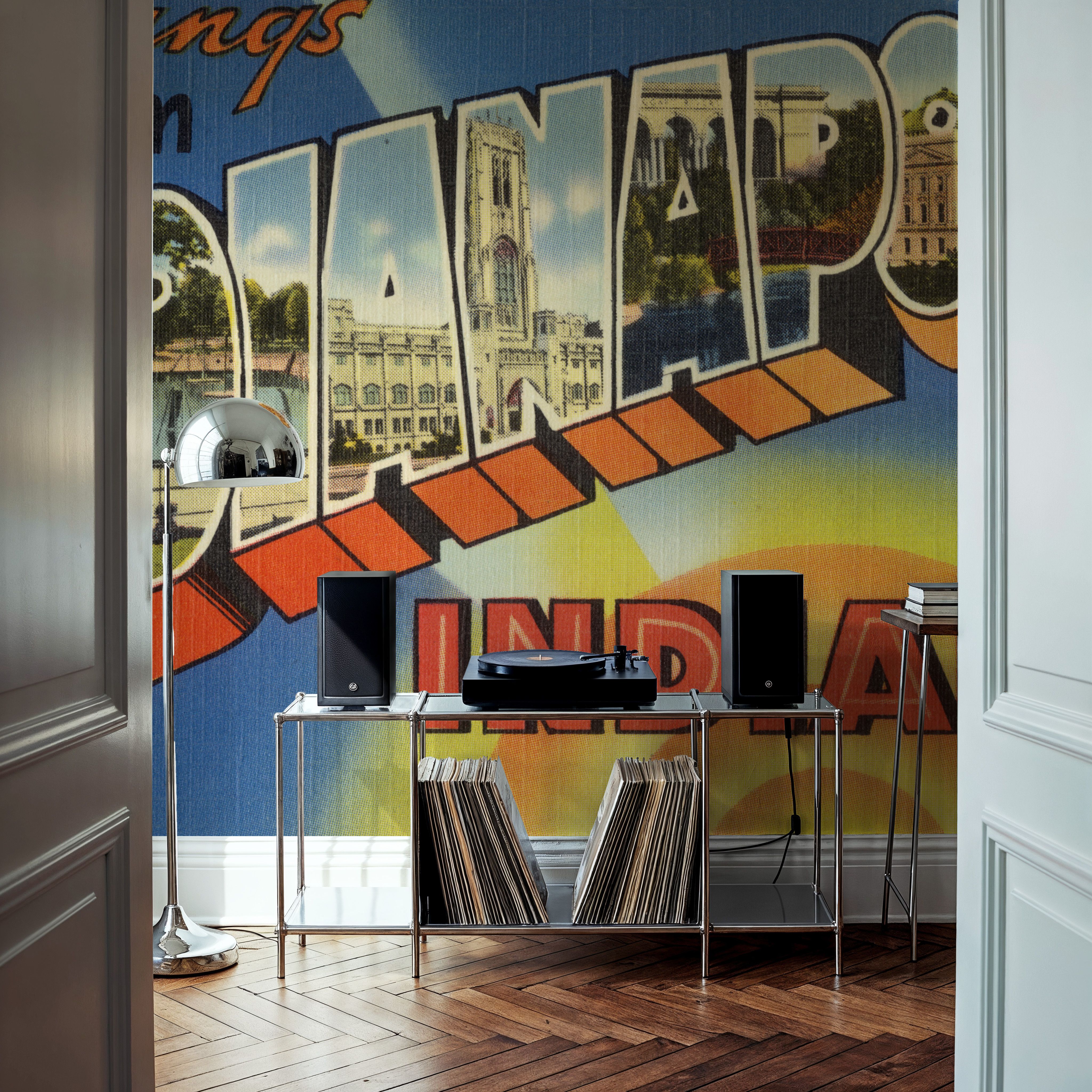 Greetings from Indianapolis - Screenprint Postcard