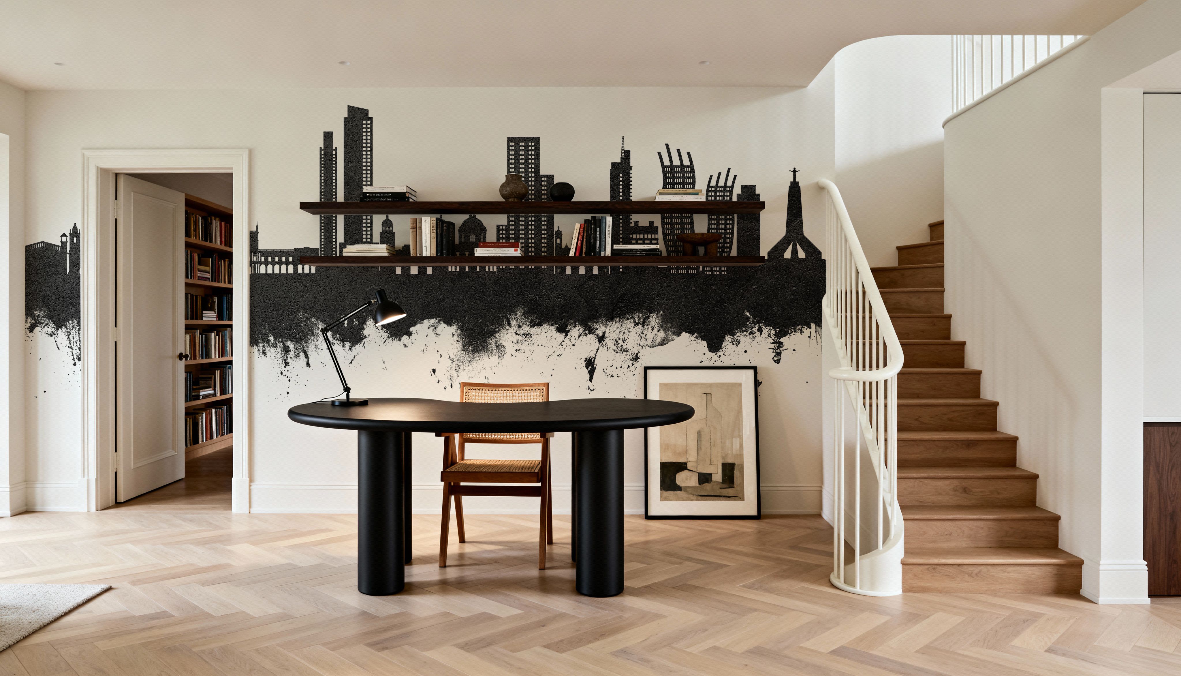 Asunción Paraguay Skyline Black & White, Wallpaper