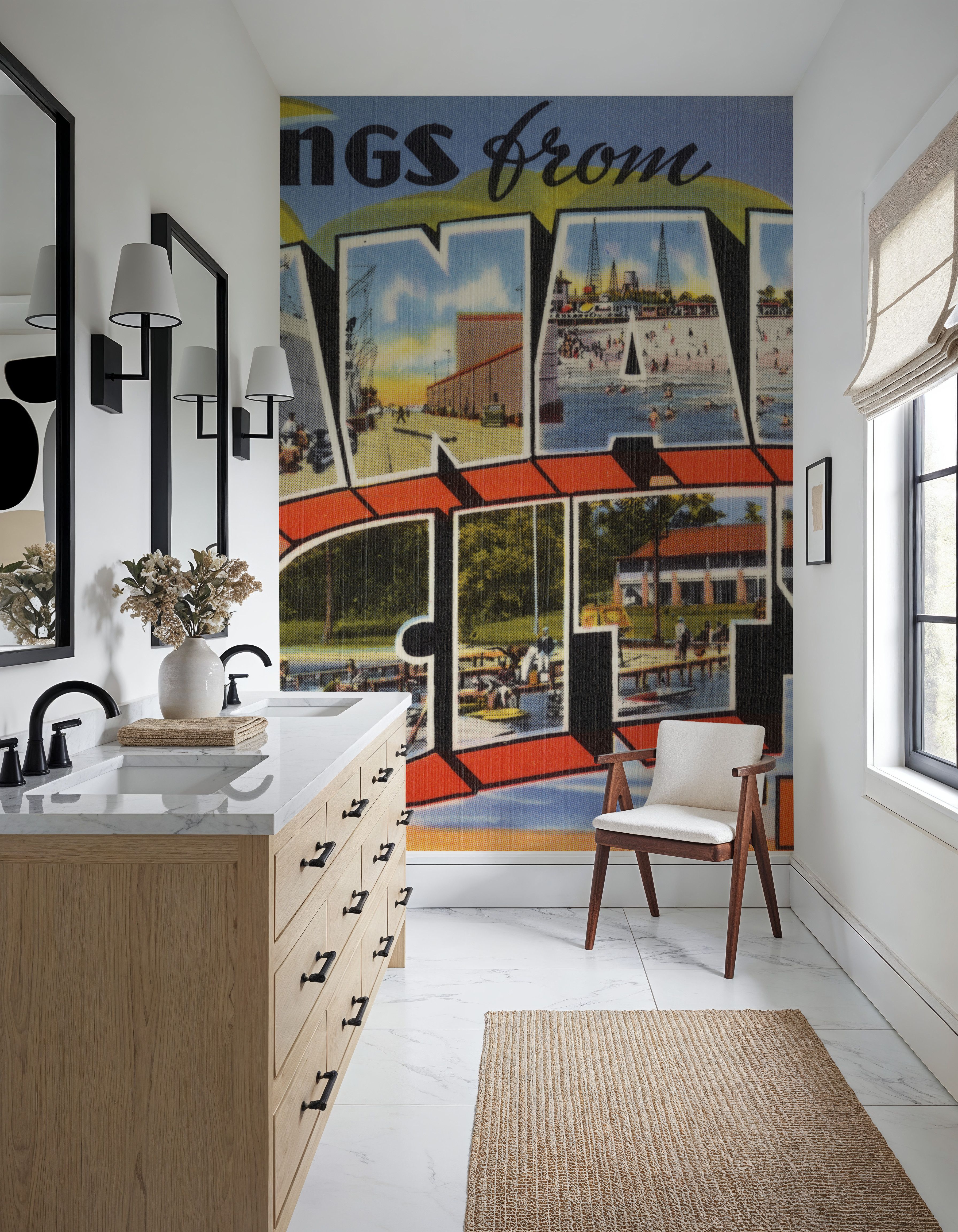 Greetings from Panama City - Screenprint Postcard