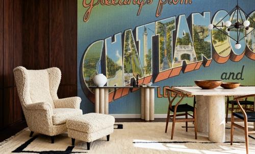 Greetings from Chattanooga - Screenprint Postcard