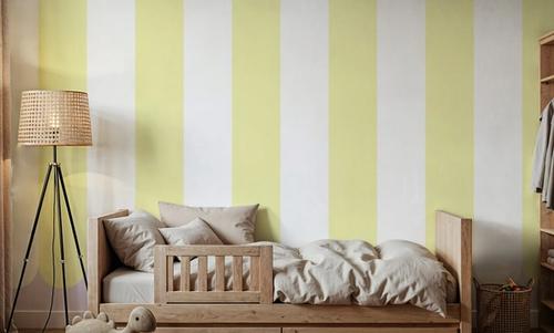 Scalloped Circus Stripes, Yellow