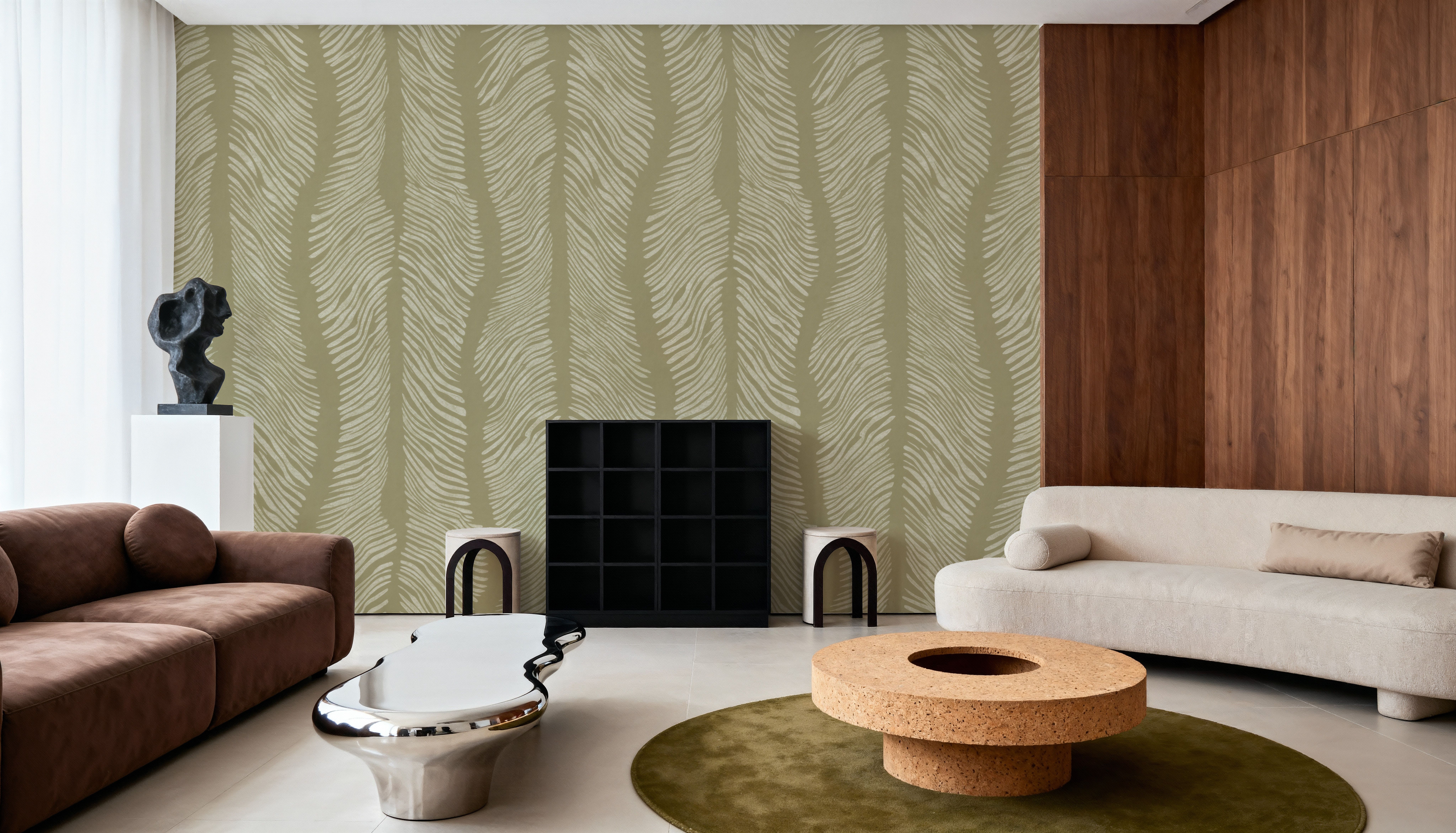 Wild Whisper, Khaki, Tapet