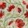 Indial Floral, Vermilion on Snow