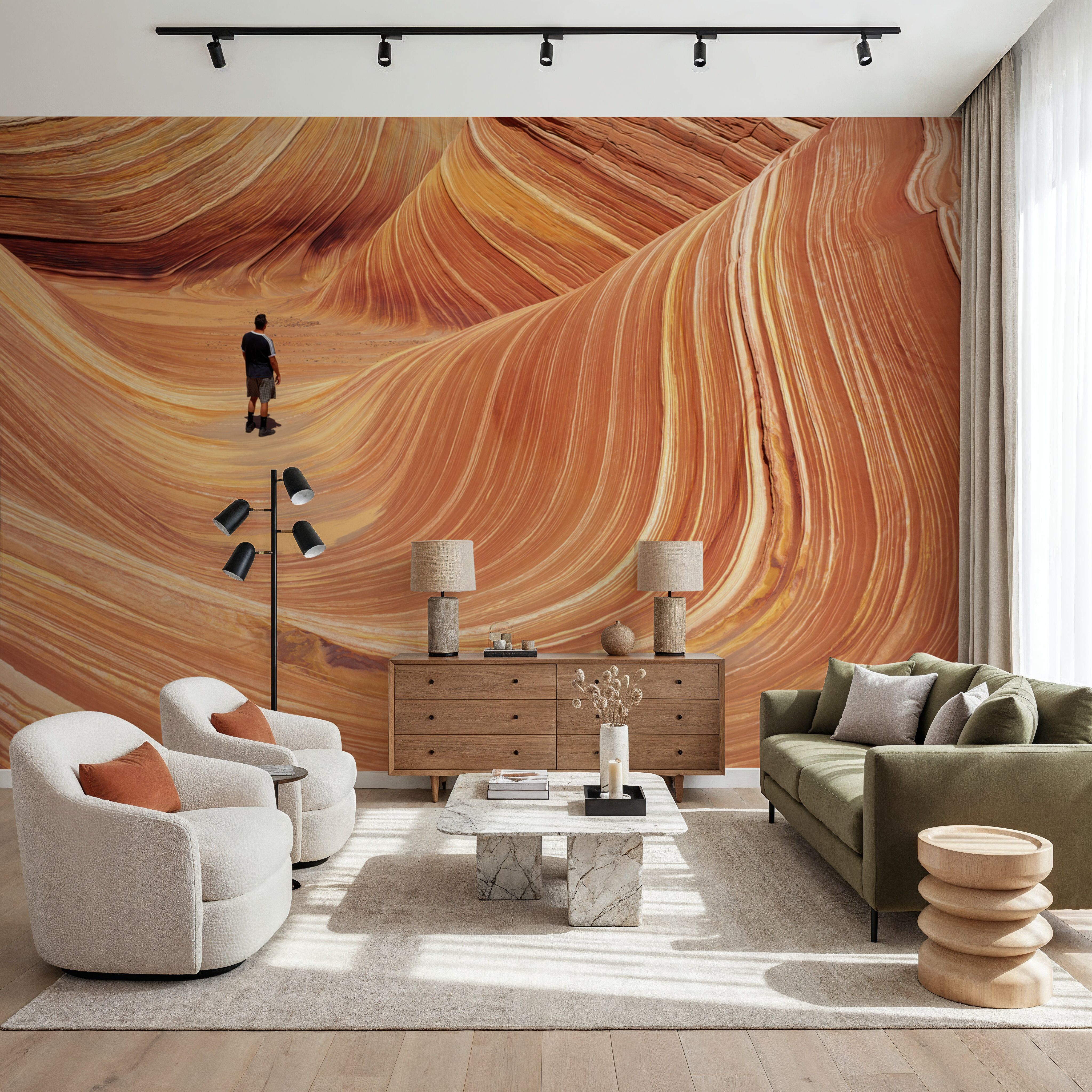 Lonely in the Wave, Behang