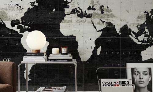 World Map Black