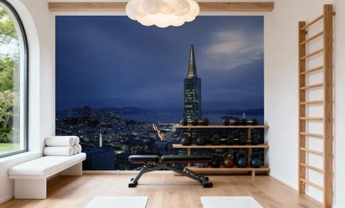 Luminous Triangle Skyline