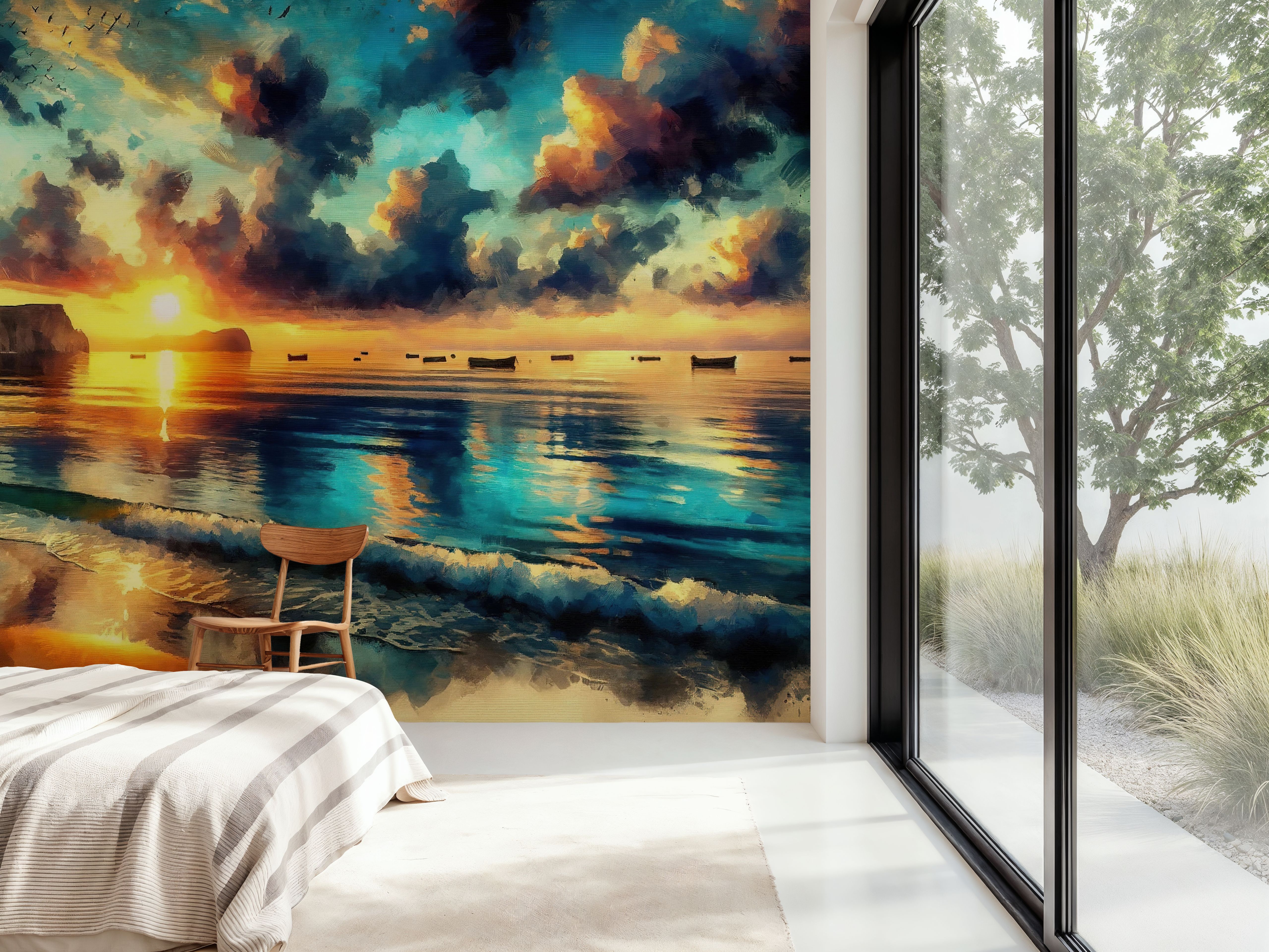 Stunning Coastal Sunset Scene