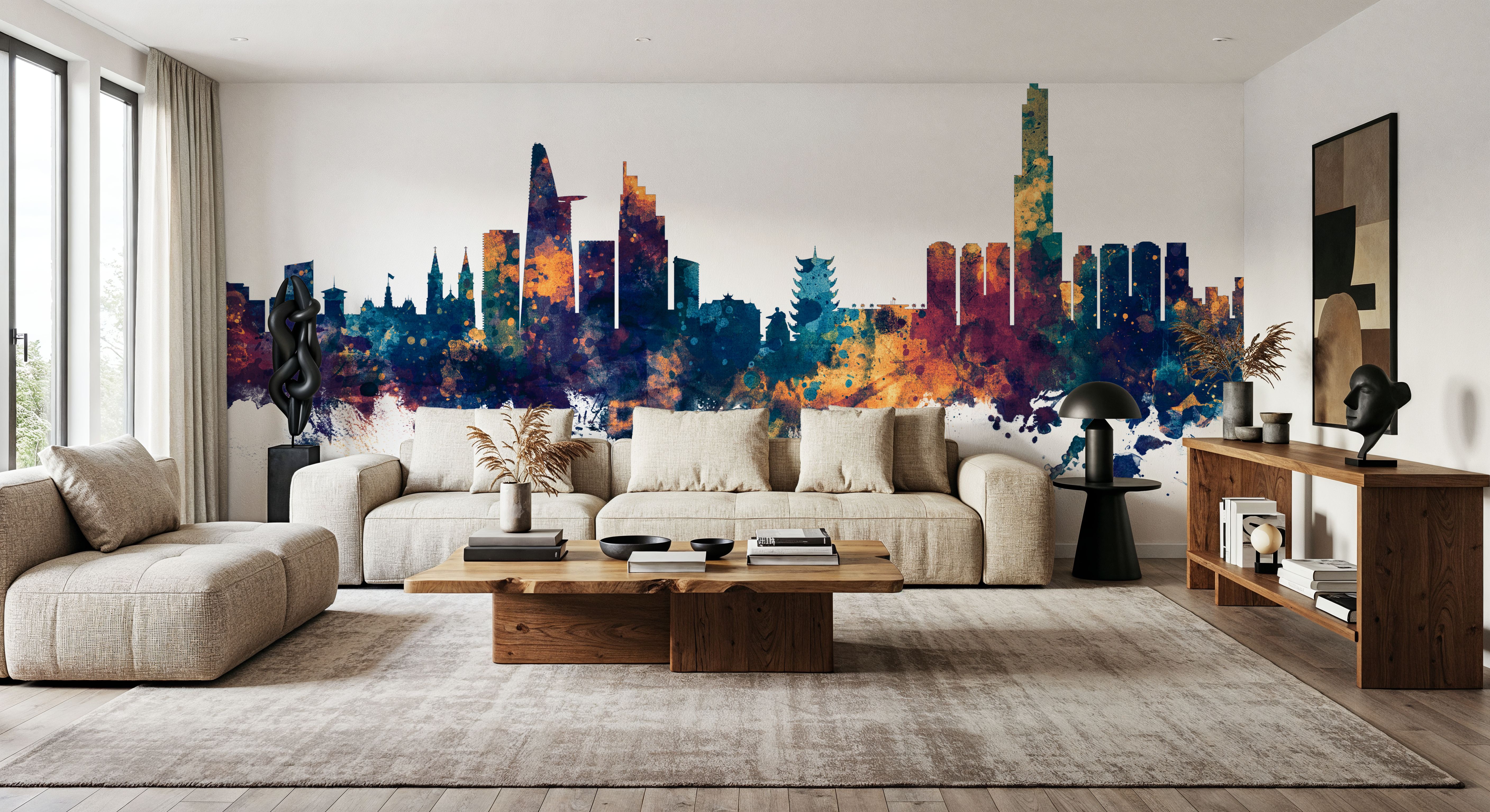 Ho Chi Minh City Vietnam Skyline Blue & Bronze