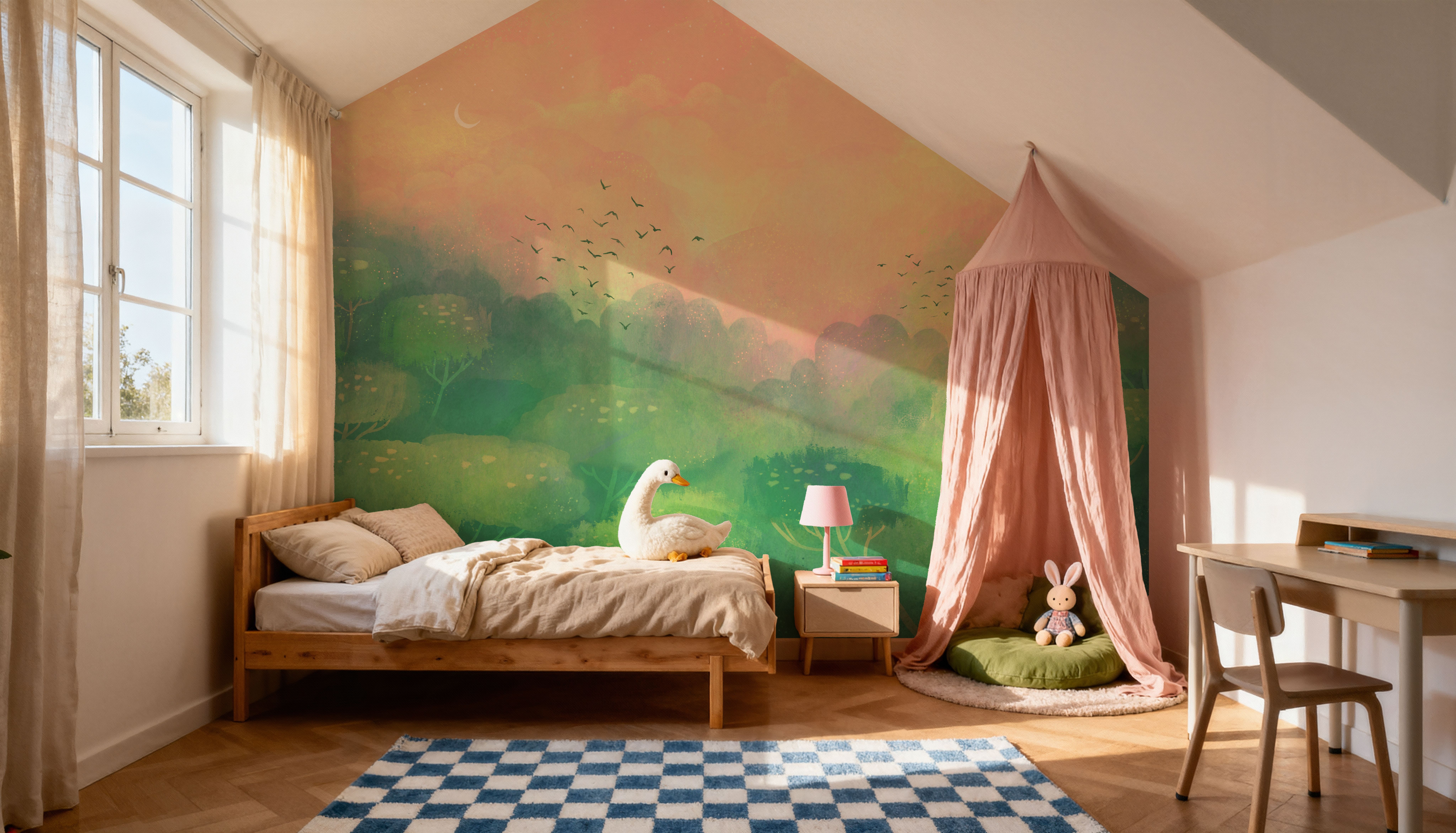 Dreamy Landscape, Peach